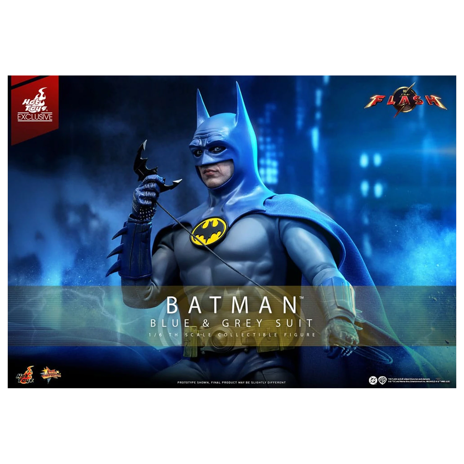 The Flash Movie Masterpiece Akcijska figura 1/6 Batman (Blue & Grey Suit) Ograničeno izdanje 30 cm fotografija proizvoda