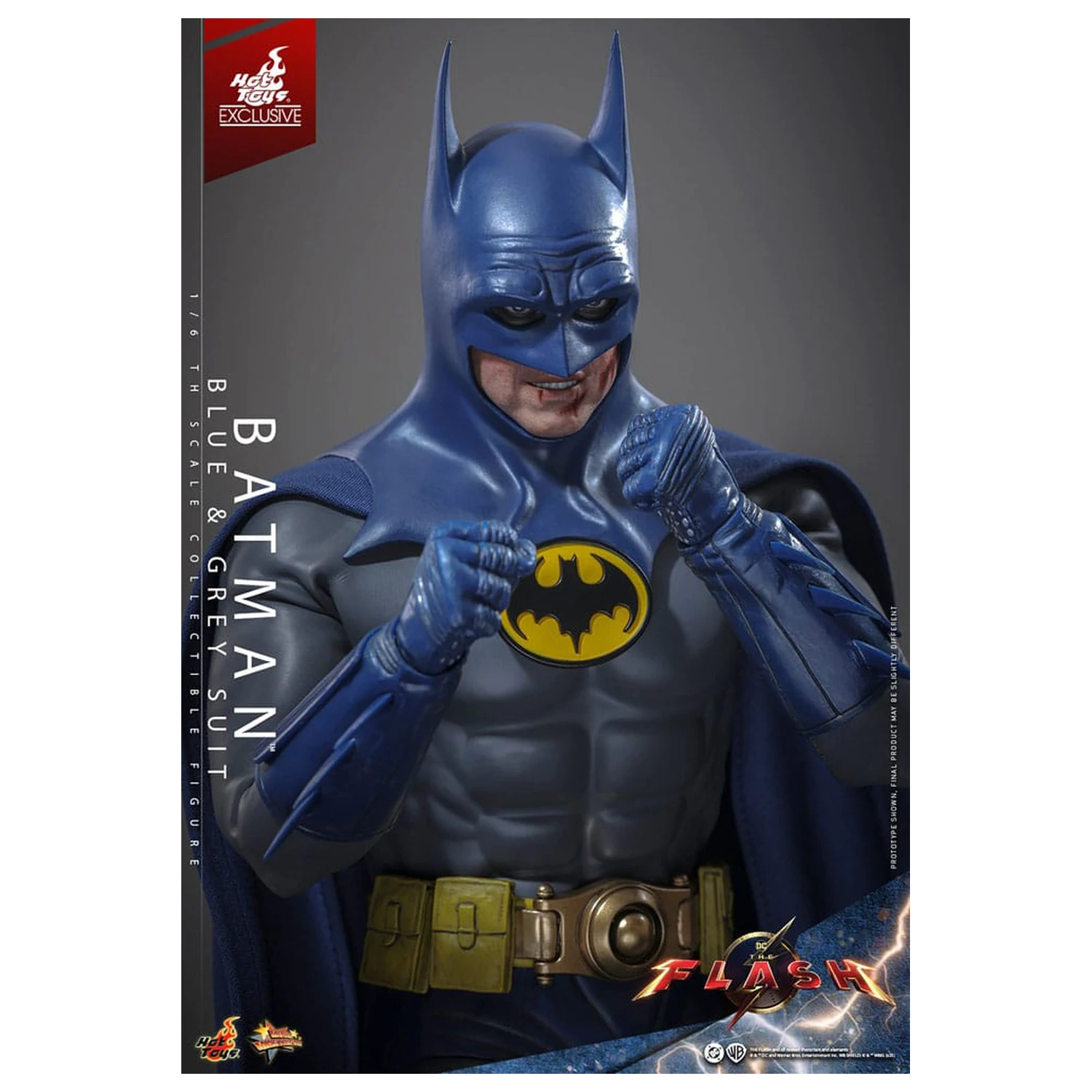 The Flash Movie Masterpiece Akcijska figura 1/6 Batman (Blue & Grey Suit) Ograničeno izdanje 30 cm fotografija proizvoda