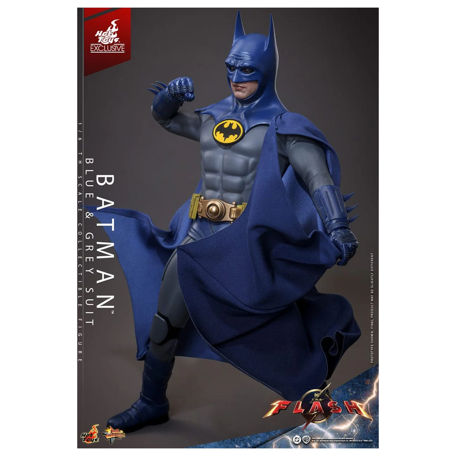The Flash Movie Masterpiece Akcijska figura 1/6 Batman (Blue & Grey Suit) Ograničeno izdanje 30 cm fotografija proizvoda