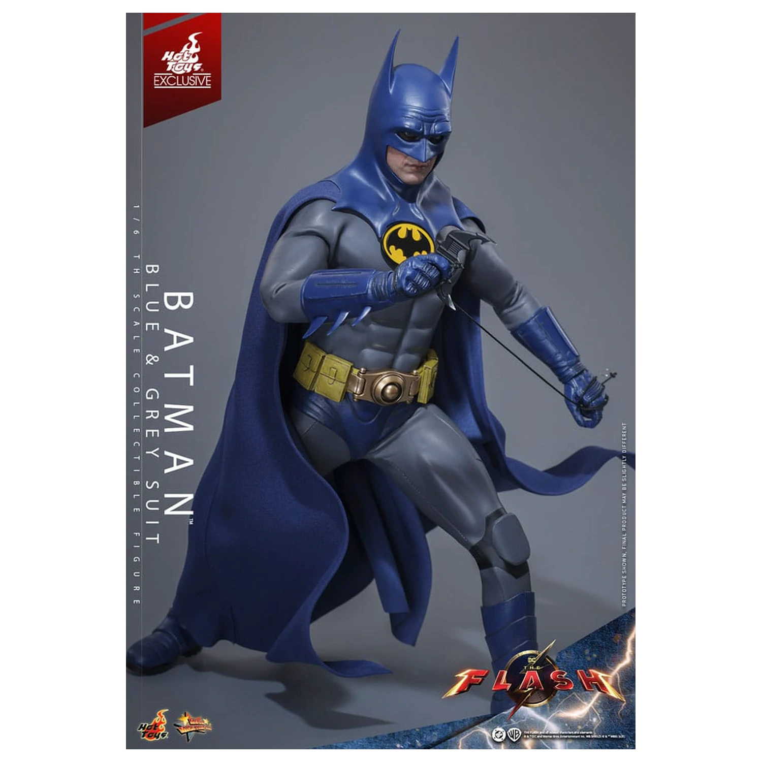 The Flash Movie Masterpiece Akcijska figura 1/6 Batman (Blue & Grey Suit) Ograničeno izdanje 30 cm fotografija proizvoda