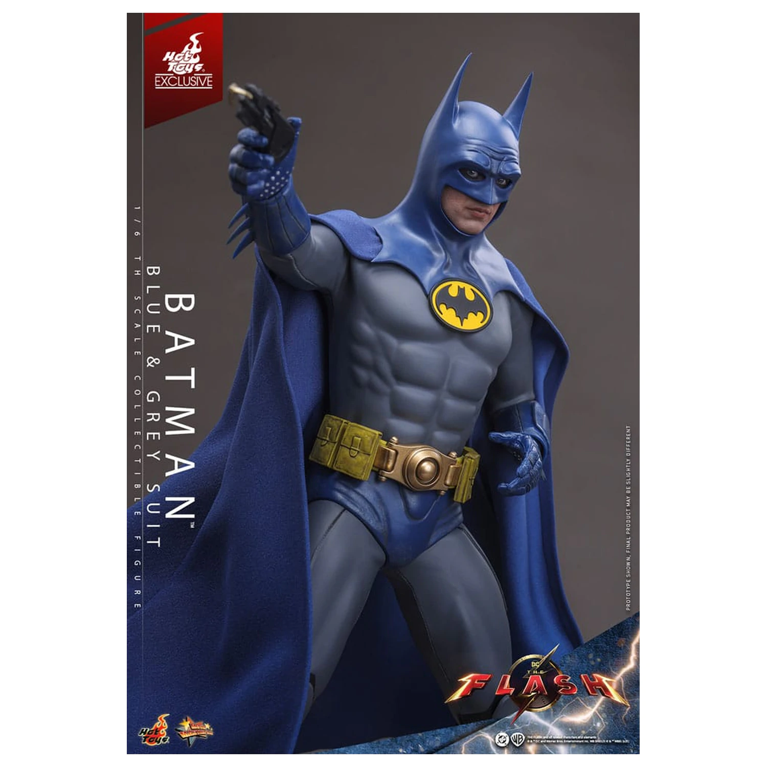The Flash Movie Masterpiece Akcijska figura 1/6 Batman (Blue & Grey Suit) Ograničeno izdanje 30 cm fotografija proizvoda