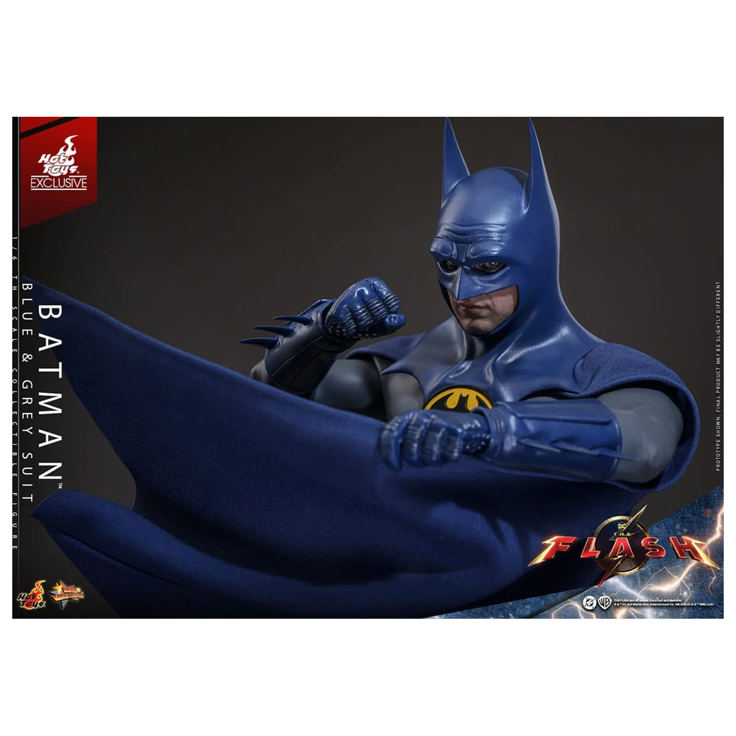 The Flash Movie Masterpiece Akcijska figura 1/6 Batman (Blue & Grey Suit) Ograničeno izdanje 30 cm fotografija proizvoda