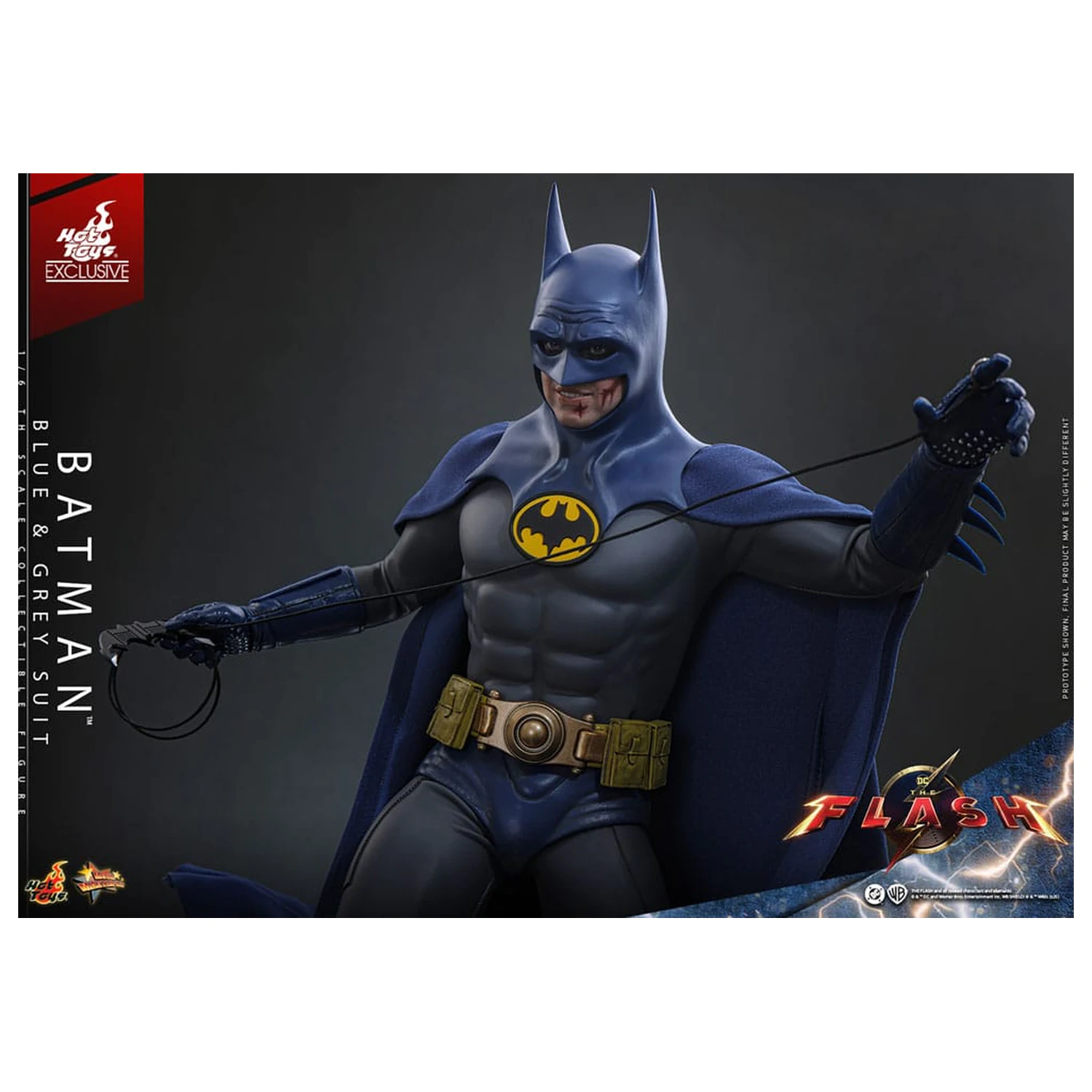 The Flash Movie Masterpiece Akcijska figura 1/6 Batman (Blue & Grey Suit) Ograničeno izdanje 30 cm fotografija proizvoda