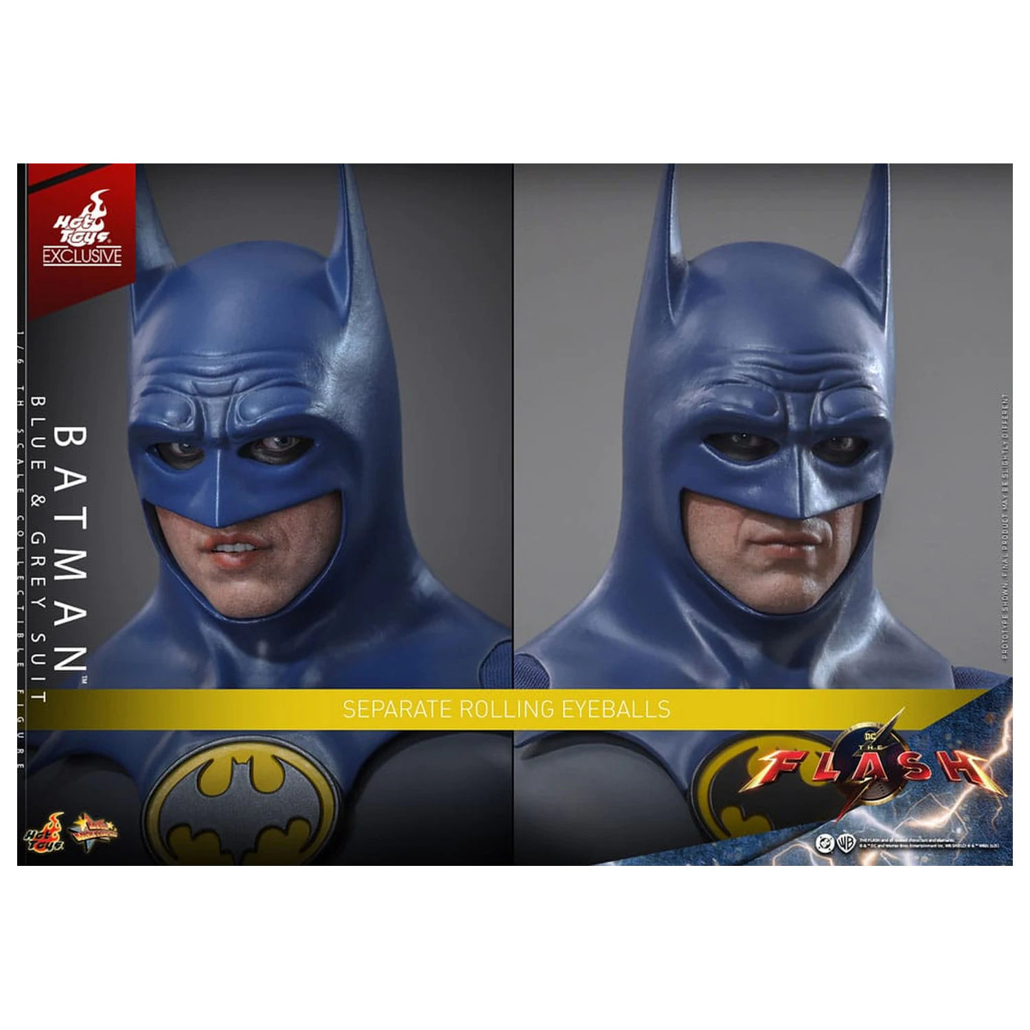 The Flash Movie Masterpiece Akcijska figura 1/6 Batman (Blue & Grey Suit) Ograničeno izdanje 30 cm fotografija proizvoda