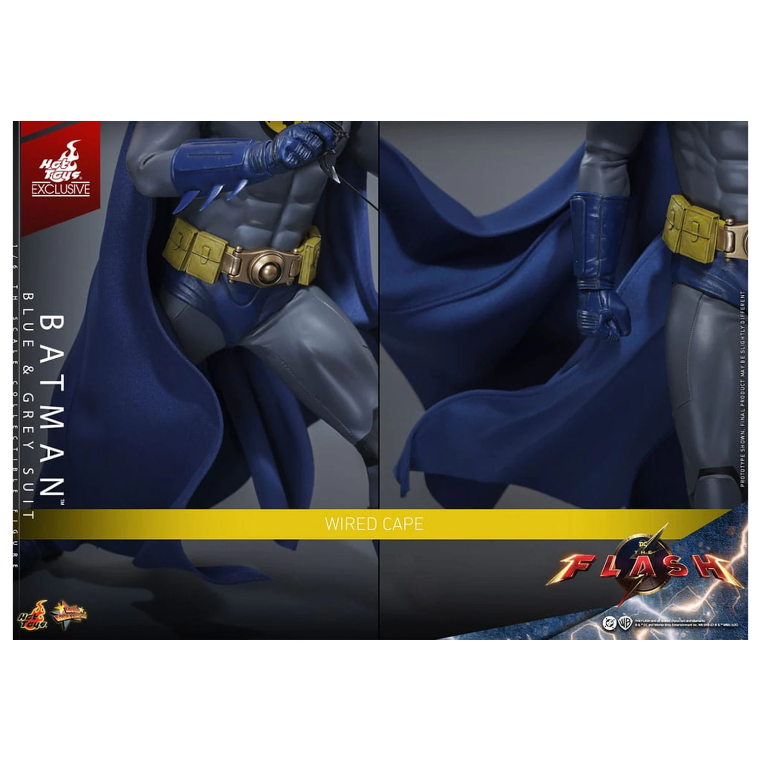 The Flash Movie Masterpiece Akcijska figura 1/6 Batman (Blue & Grey Suit) Ograničeno izdanje 30 cm fotografija proizvoda