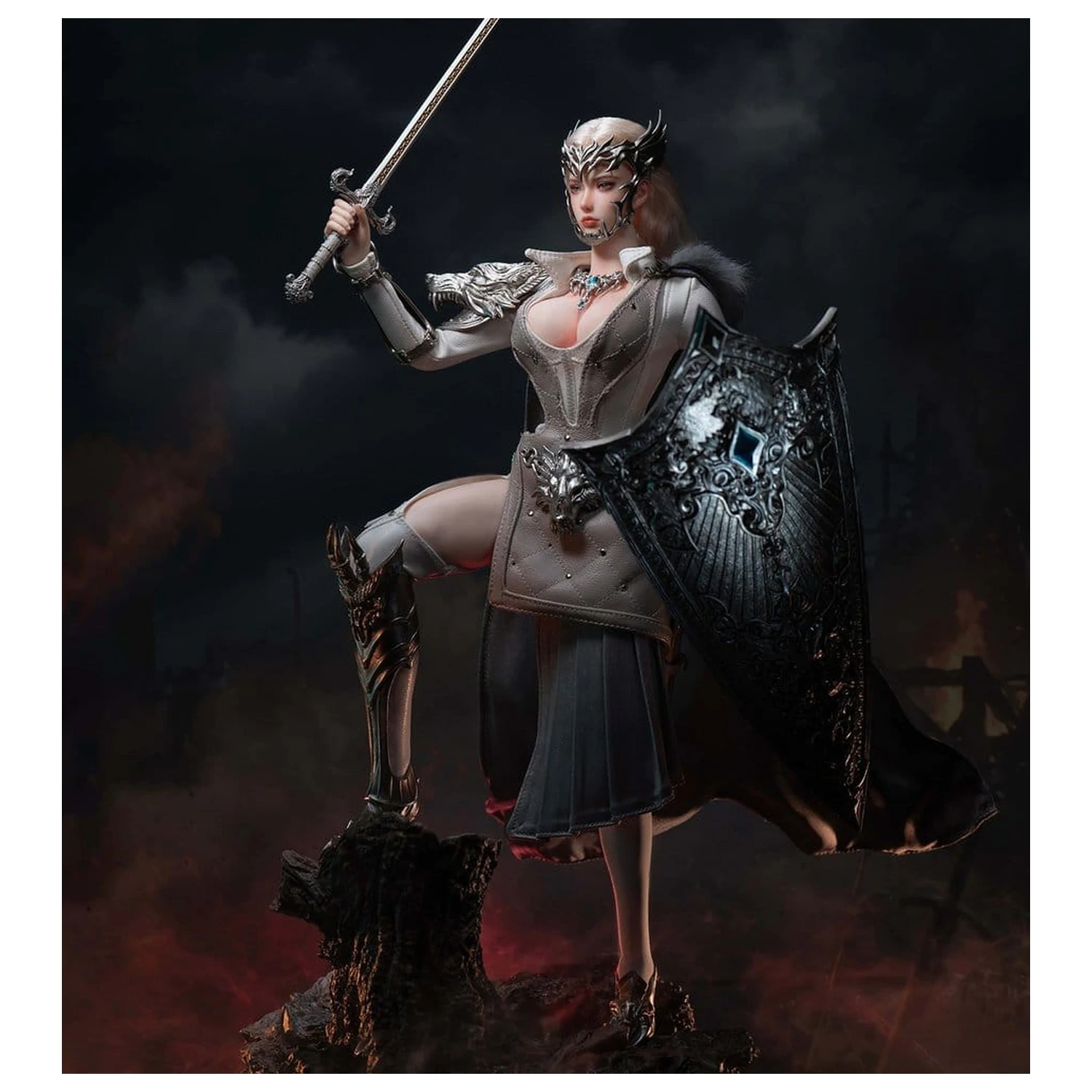 The Girl Under Wolf's Ward Action Figura 1/6 Alina (Silver) 30 cm fotografija proizvoda