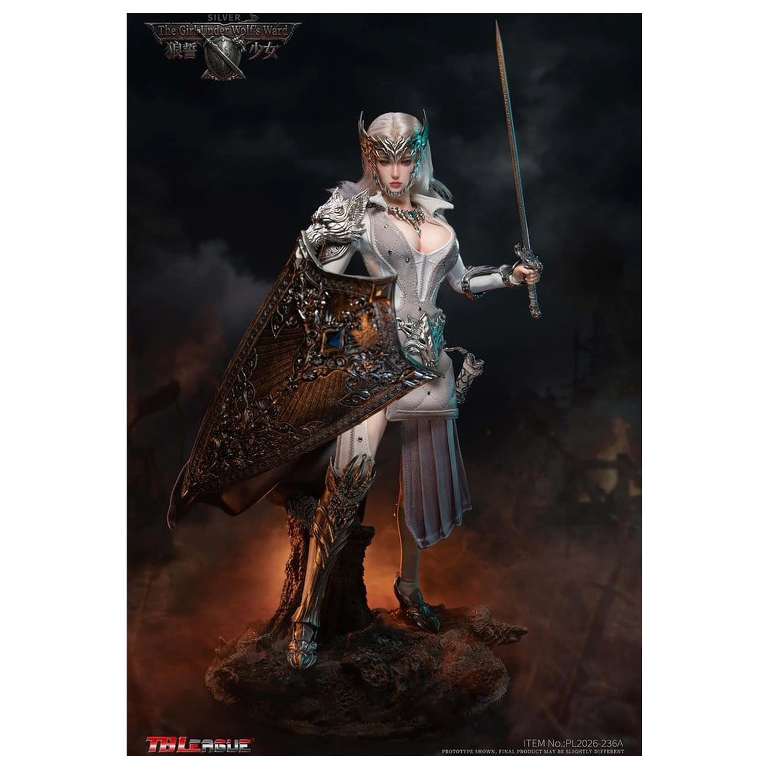 The Girl Under Wolf's Ward Action Figura 1/6 Alina (Silver) 30 cm fotografija proizvoda