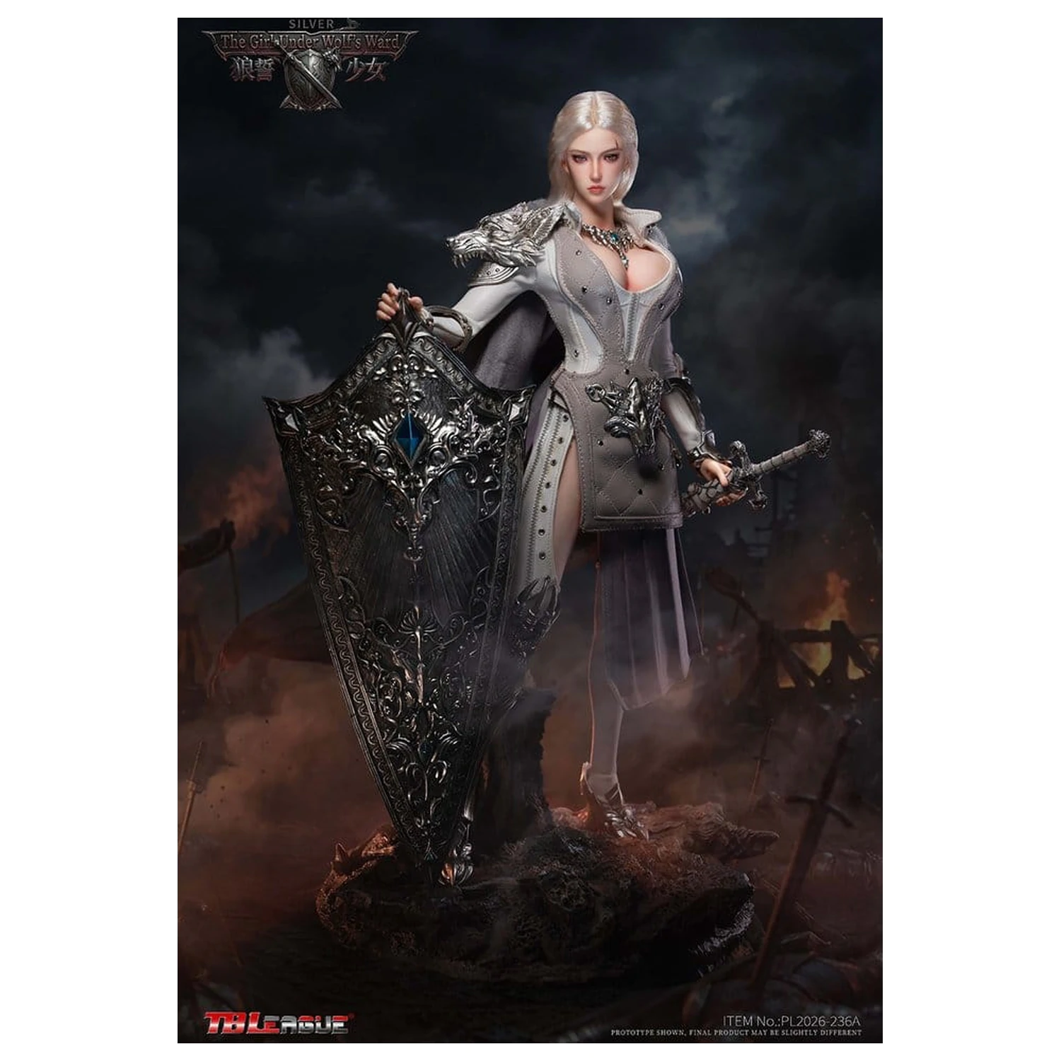 The Girl Under Wolf's Ward Action Figura 1/6 Alina (Silver) 30 cm fotografija proizvoda
