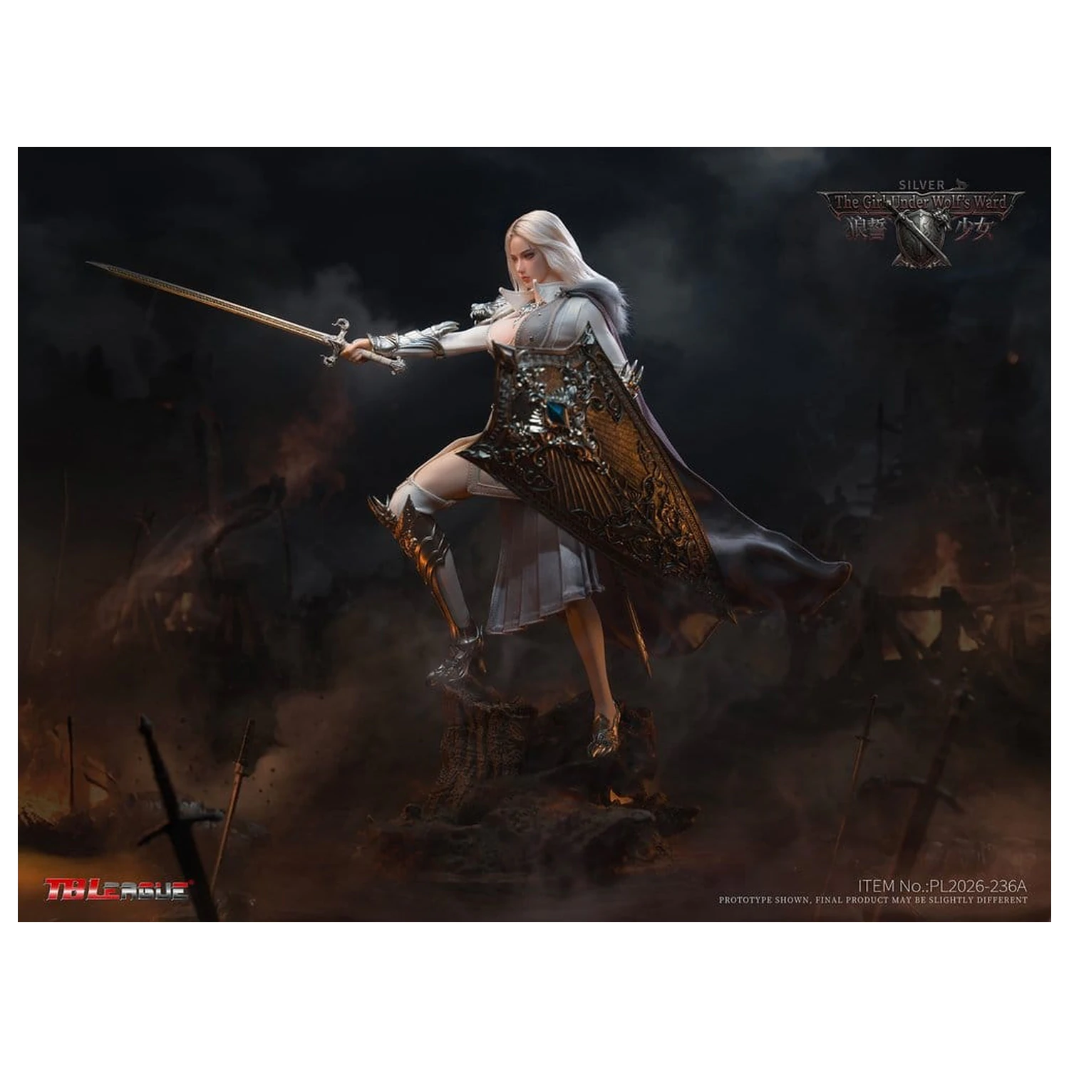 The Girl Under Wolf's Ward Action Figura 1/6 Alina (Silver) 30 cm fotografija proizvoda