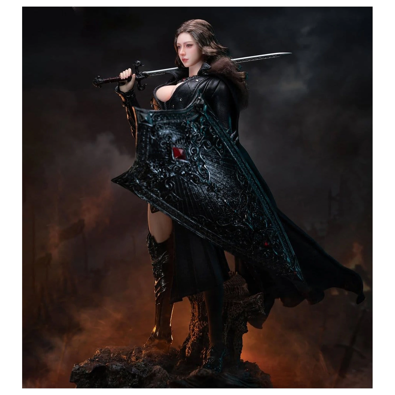 The Girl Under Wolf's Ward Action Figura 1/6 Eleanor (Black) 30 cm fotografija proizvoda