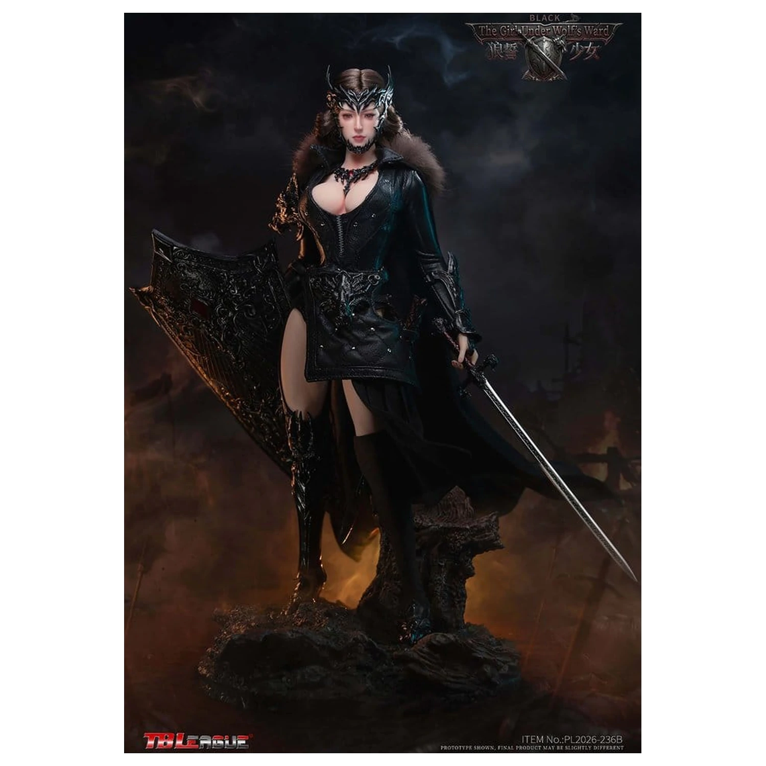 The Girl Under Wolf's Ward Action Figura 1/6 Eleanor (Black) 30 cm fotografija proizvoda