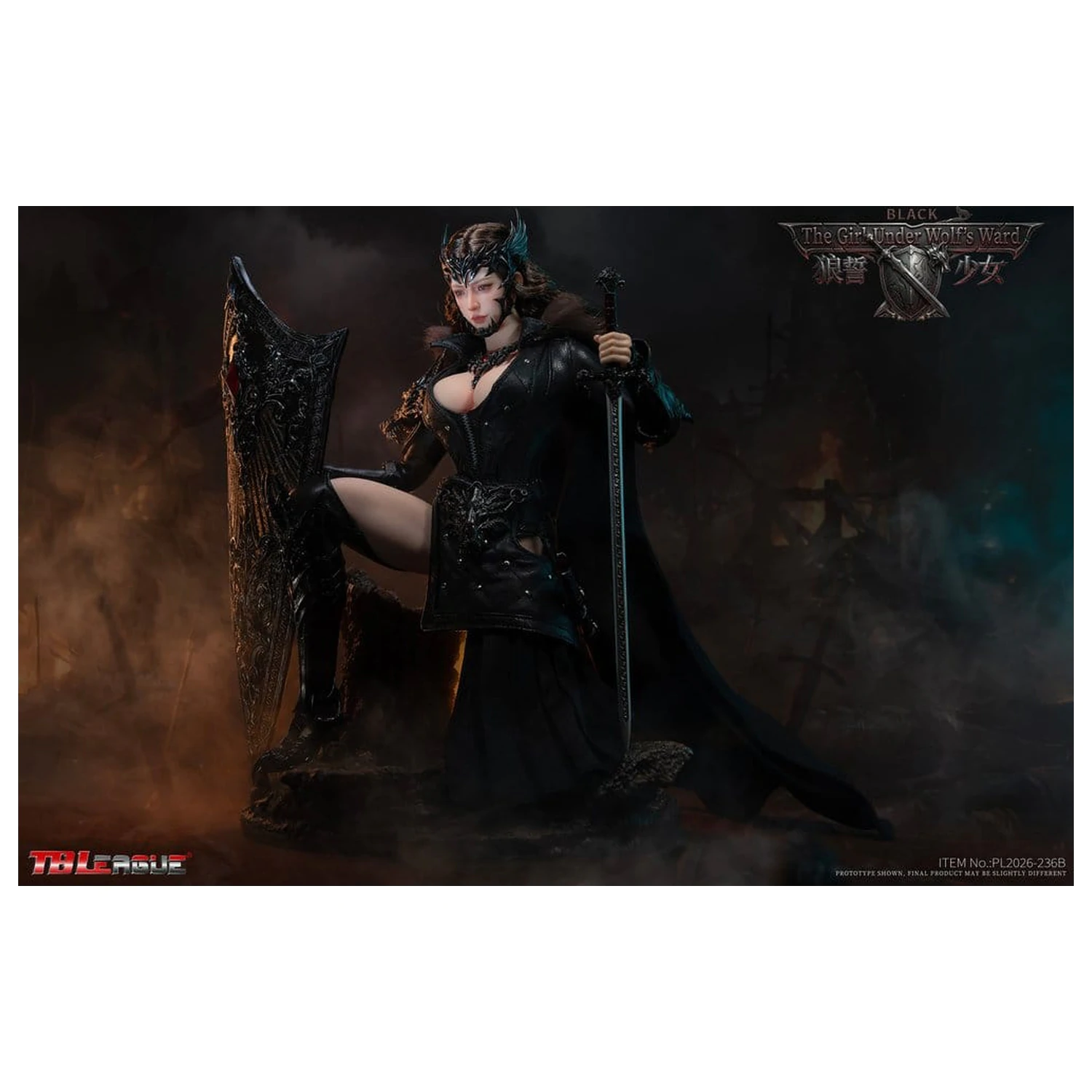 The Girl Under Wolf's Ward Action Figura 1/6 Eleanor (Black) 30 cm fotografija proizvoda