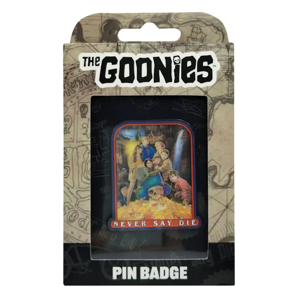 The Goonies Pin Značka 40. obljetnica Never Say Die fotografija proizvoda