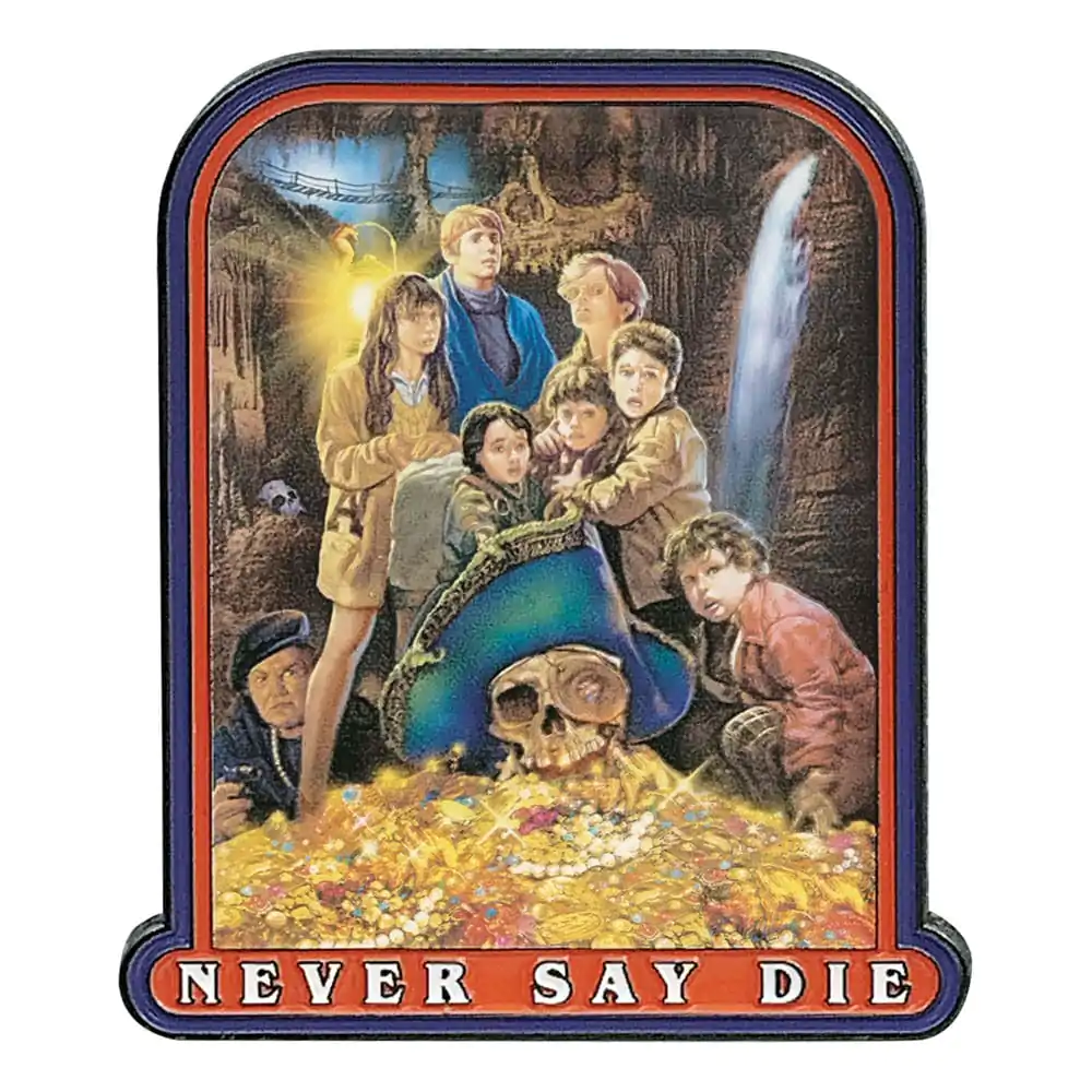 The Goonies Pin Značka 40. obljetnica Never Say Die fotografija proizvoda