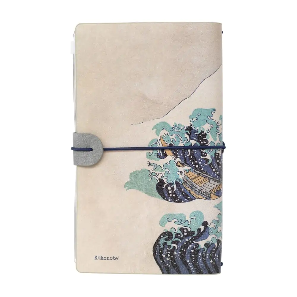 The Great Wave of Kanagawa Hokusai putni notes fotografija proizvoda