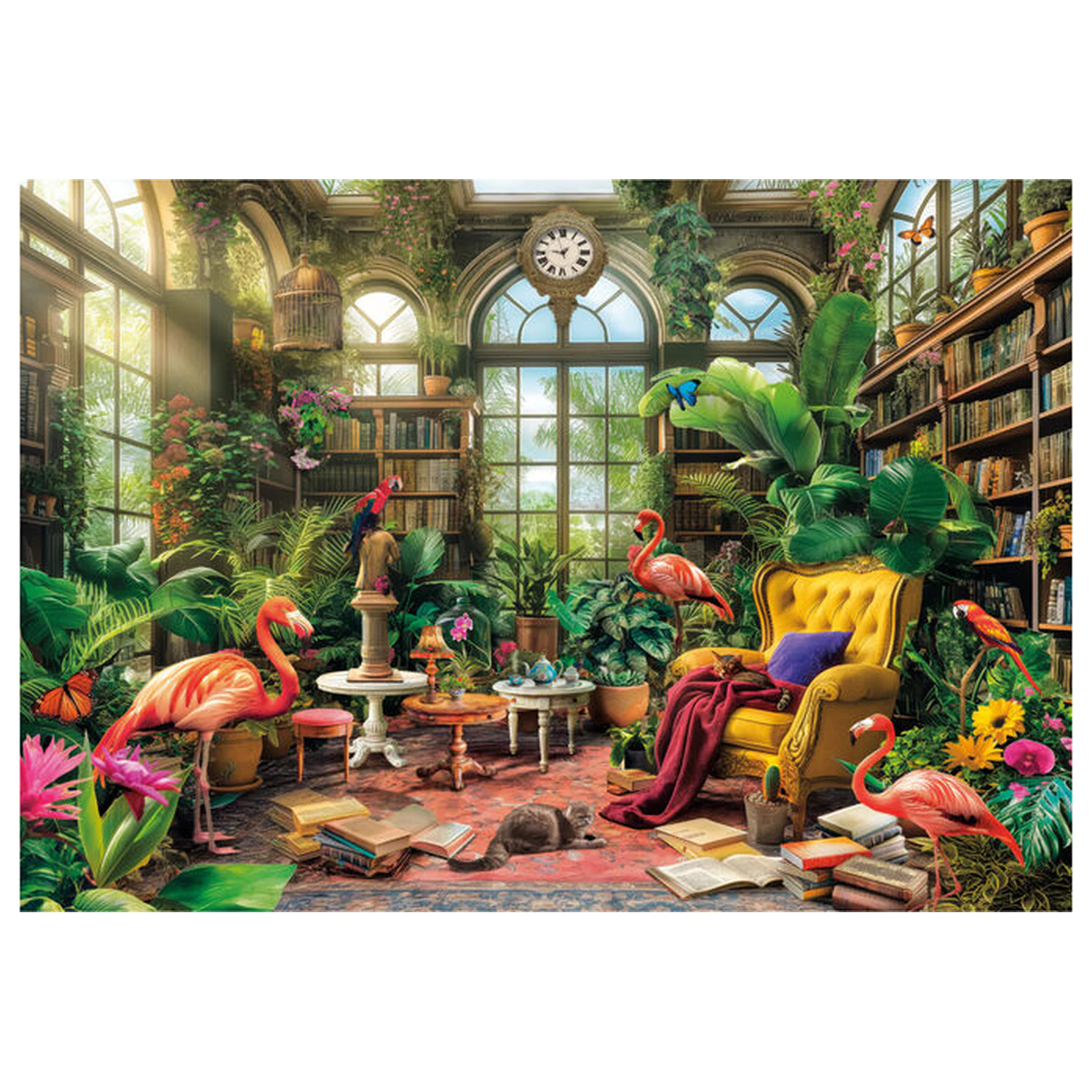The Greenhouse Library puzzle 1000 komada fotografija proizvoda