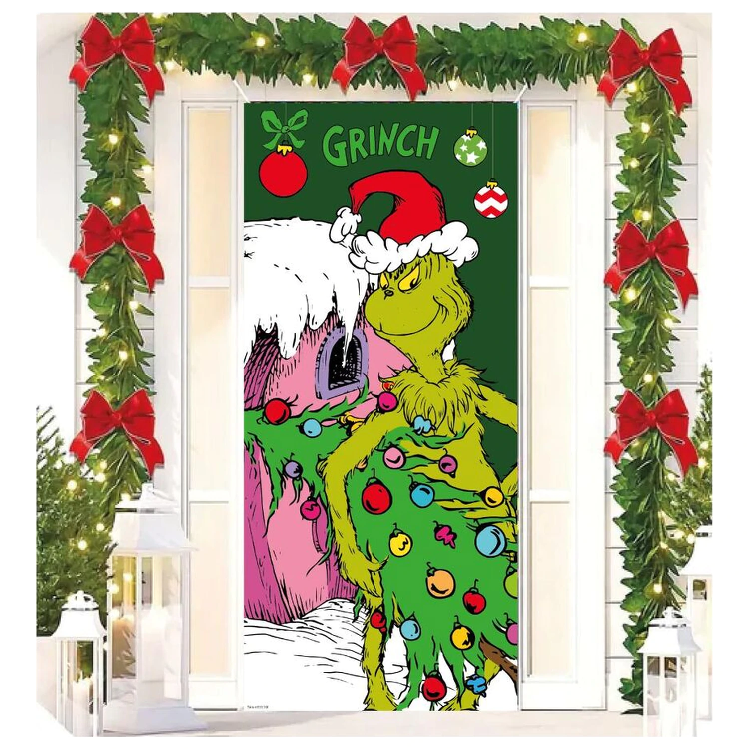 The Grinch dekoracija za vrata fotografija proizvoda