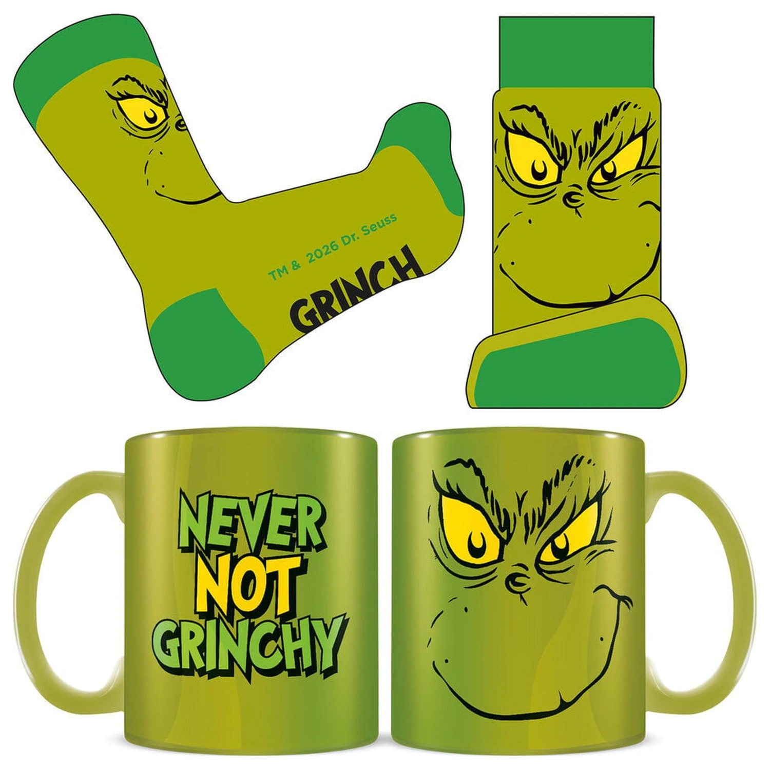 The Grinch set šalice i čarapa fotografija proizvoda