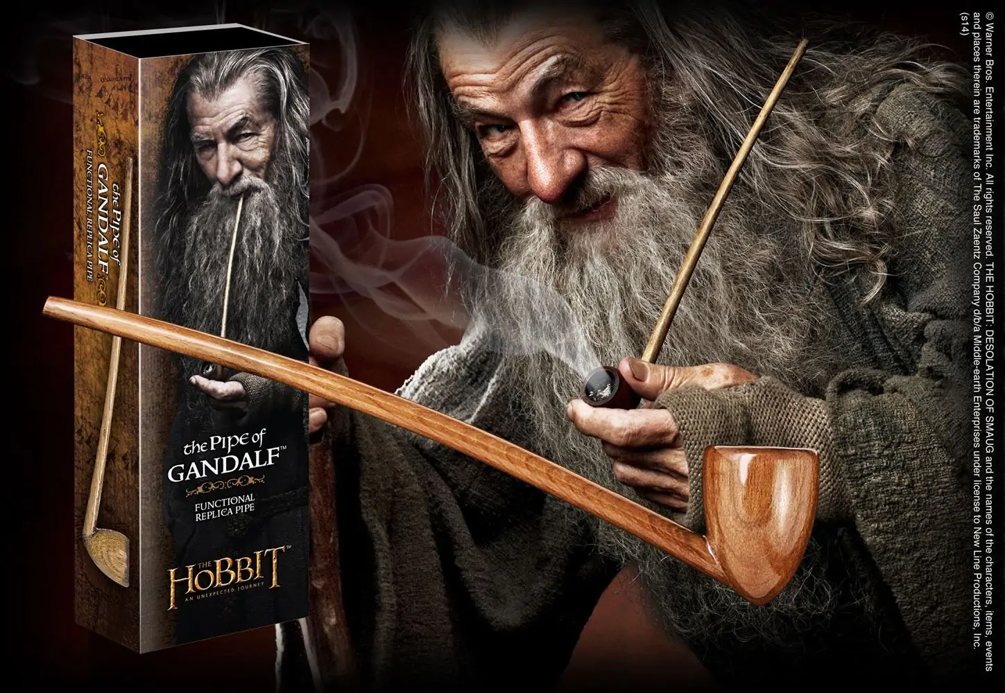 The Hobbit An Unexpected Journey Replika 1/1 The Pipe of Gandalf 23 cm fotografija proizvoda