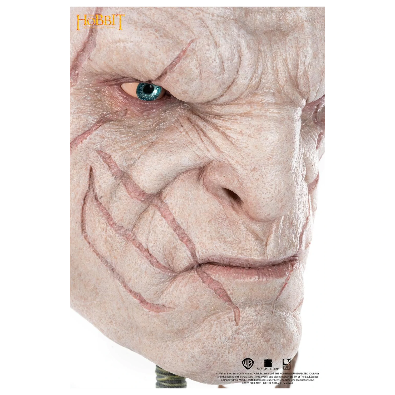Replika umjetničke maske Azog The Hobbit 1/1 54 cm fotografija proizvoda