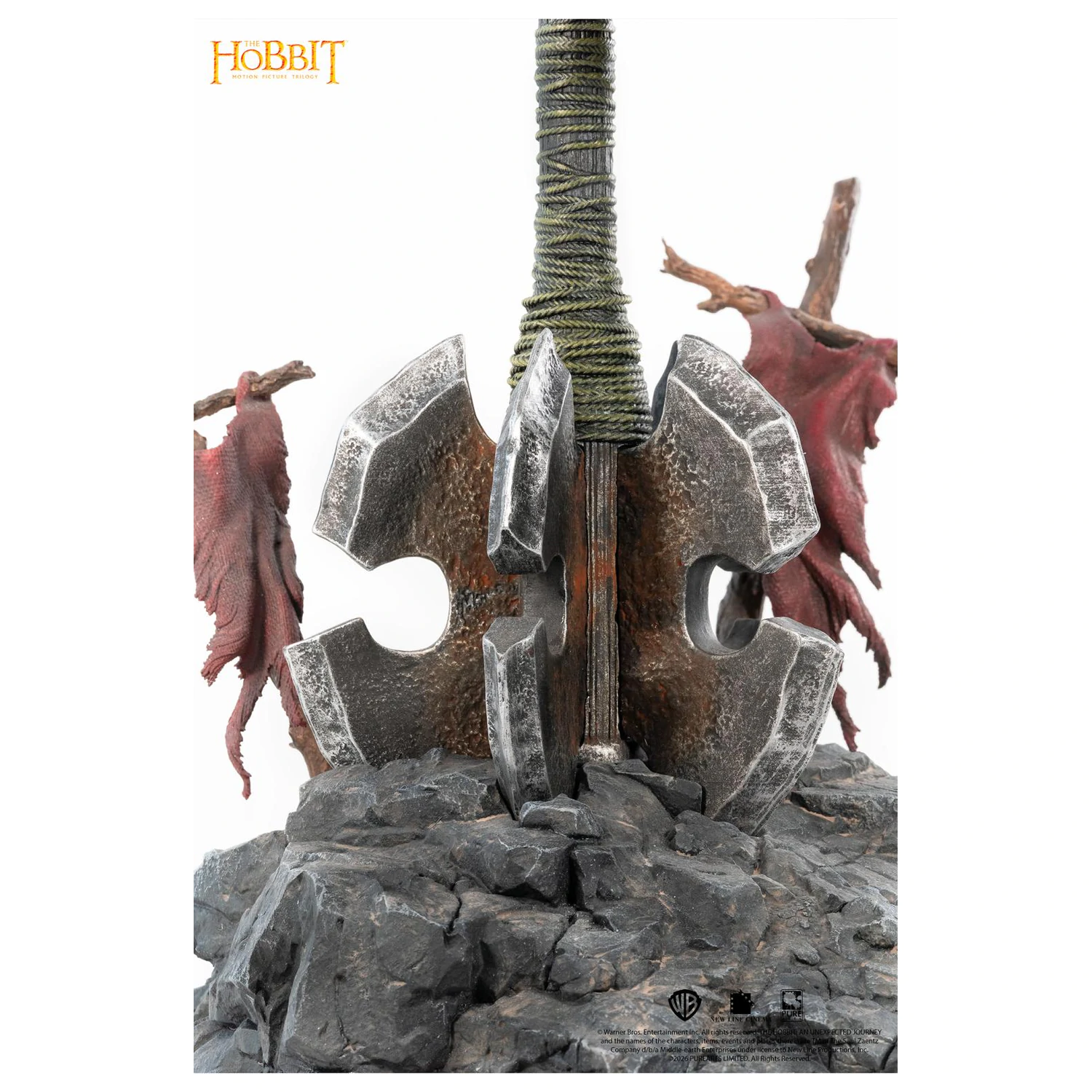 Replika umjetničke maske Azog The Hobbit 1/1 54 cm fotografija proizvoda