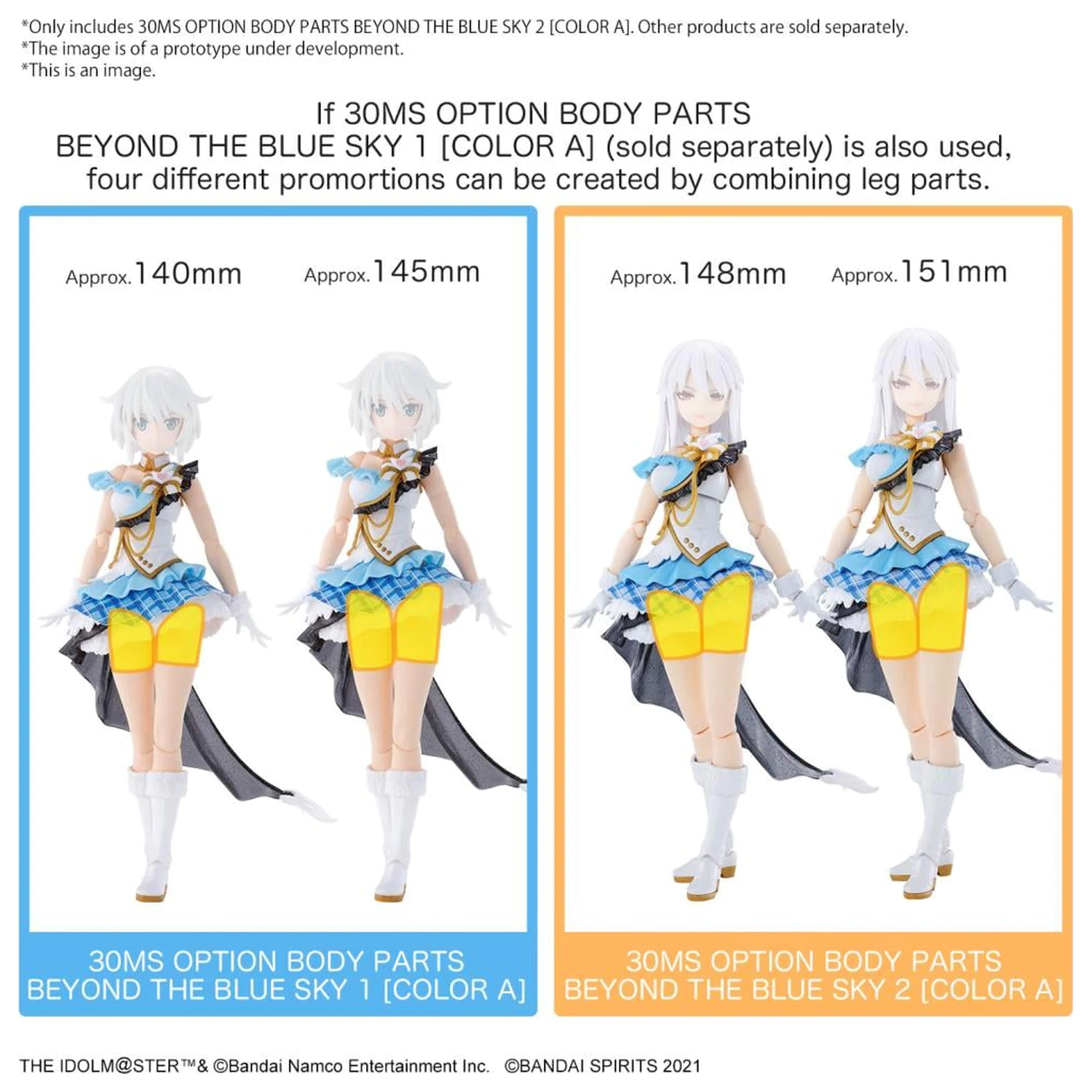 The Idolmaster 30MS Option Body Parts Beyond the Blue Sky 2 Komplet Modela fotografija proizvoda