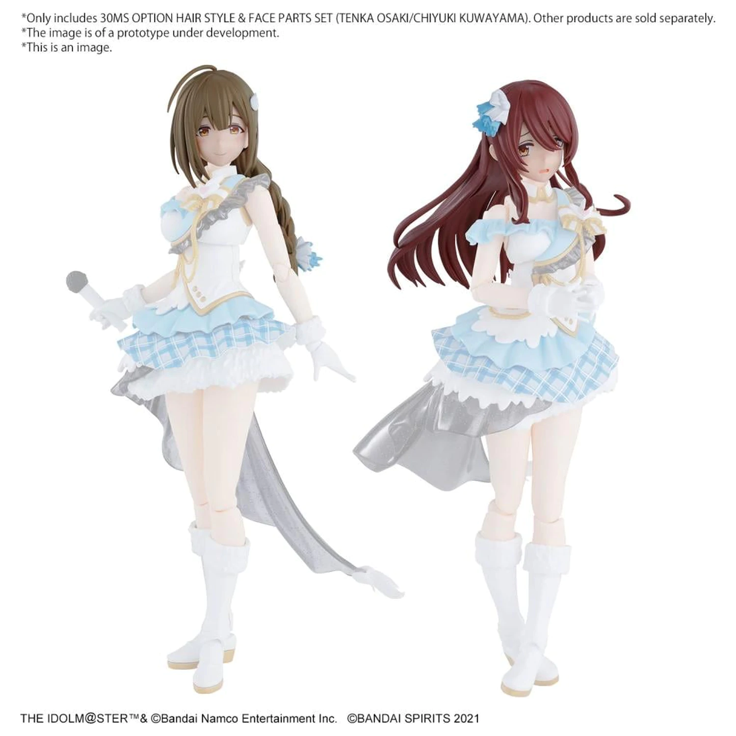 The Idolmaster 30MS Option Hair Style & Face Parts Set Model Kit fotografija proizvoda
