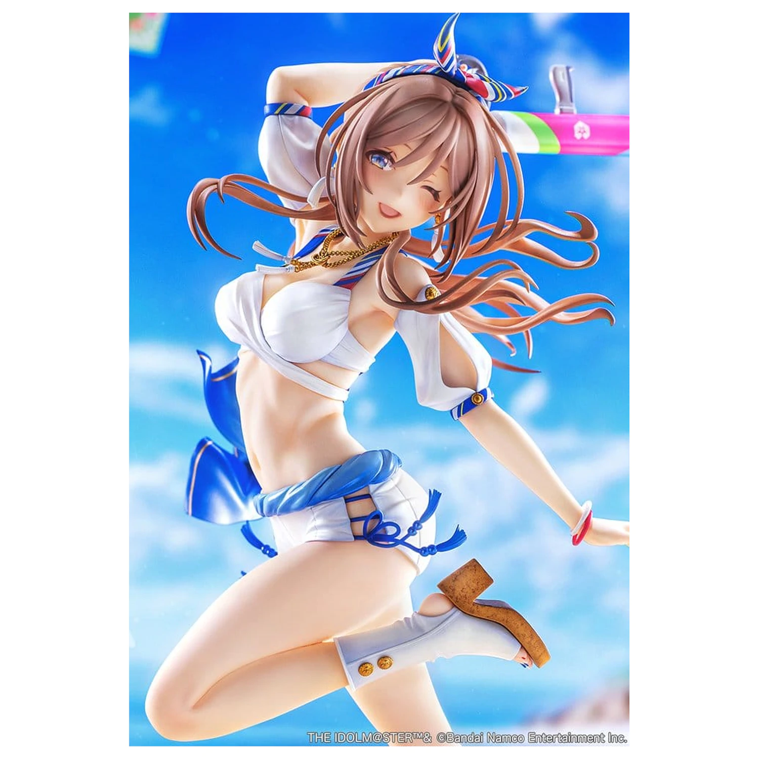 The Idolmaster Gakuen PVC figura 1/7 Himesaki Rinami Kimi to Semi Blue Ver. 27 cm fotografija proizvoda
