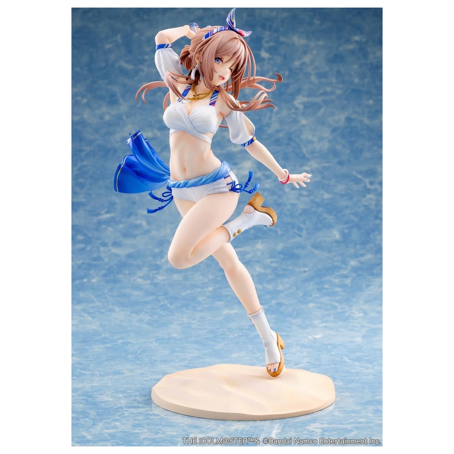 The Idolmaster Gakuen PVC figura 1/7 Himesaki Rinami Kimi to Semi Blue Ver. 27 cm fotografija proizvoda