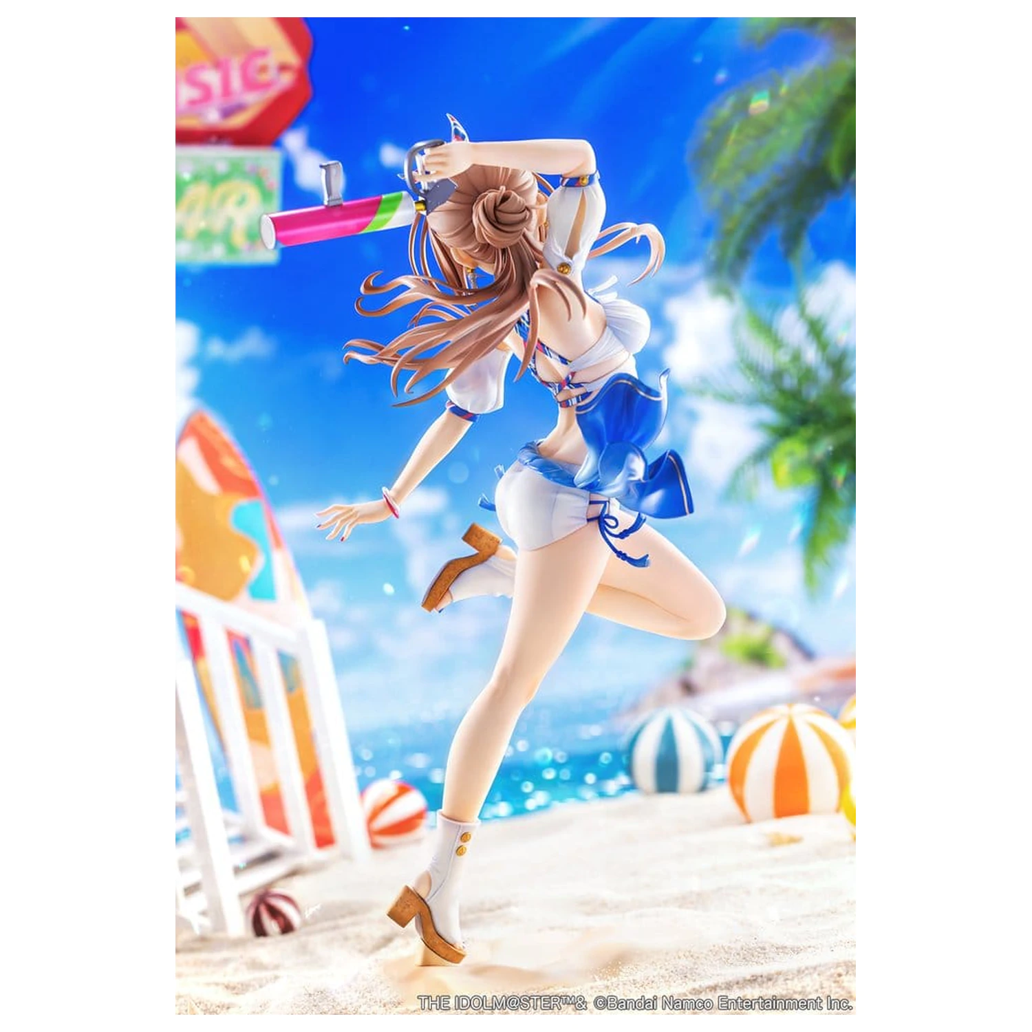 The Idolmaster Gakuen PVC figura 1/7 Himesaki Rinami Kimi to Semi Blue Ver. 27 cm fotografija proizvoda