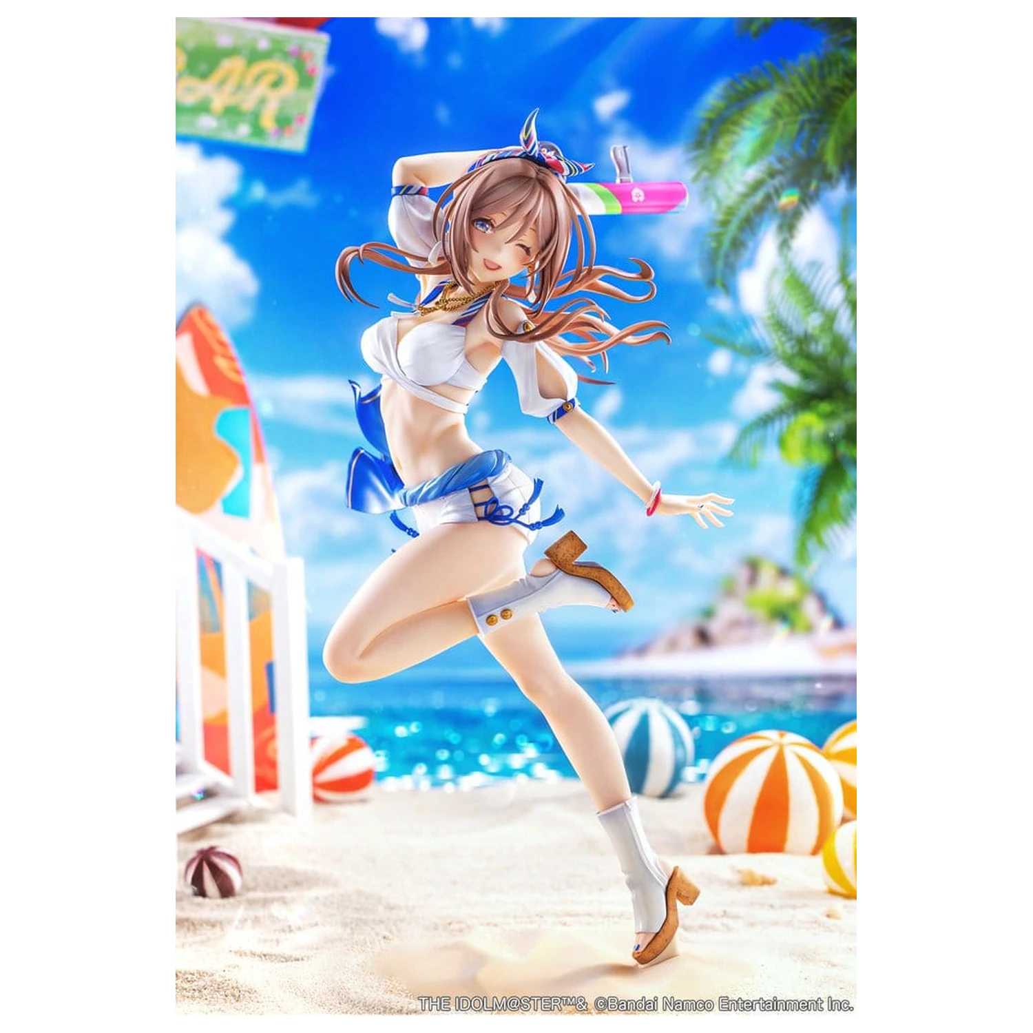 The Idolmaster Gakuen PVC figura 1/7 Himesaki Rinami Kimi to Semi Blue Ver. With Bonus 27 cm fotografija proizvoda