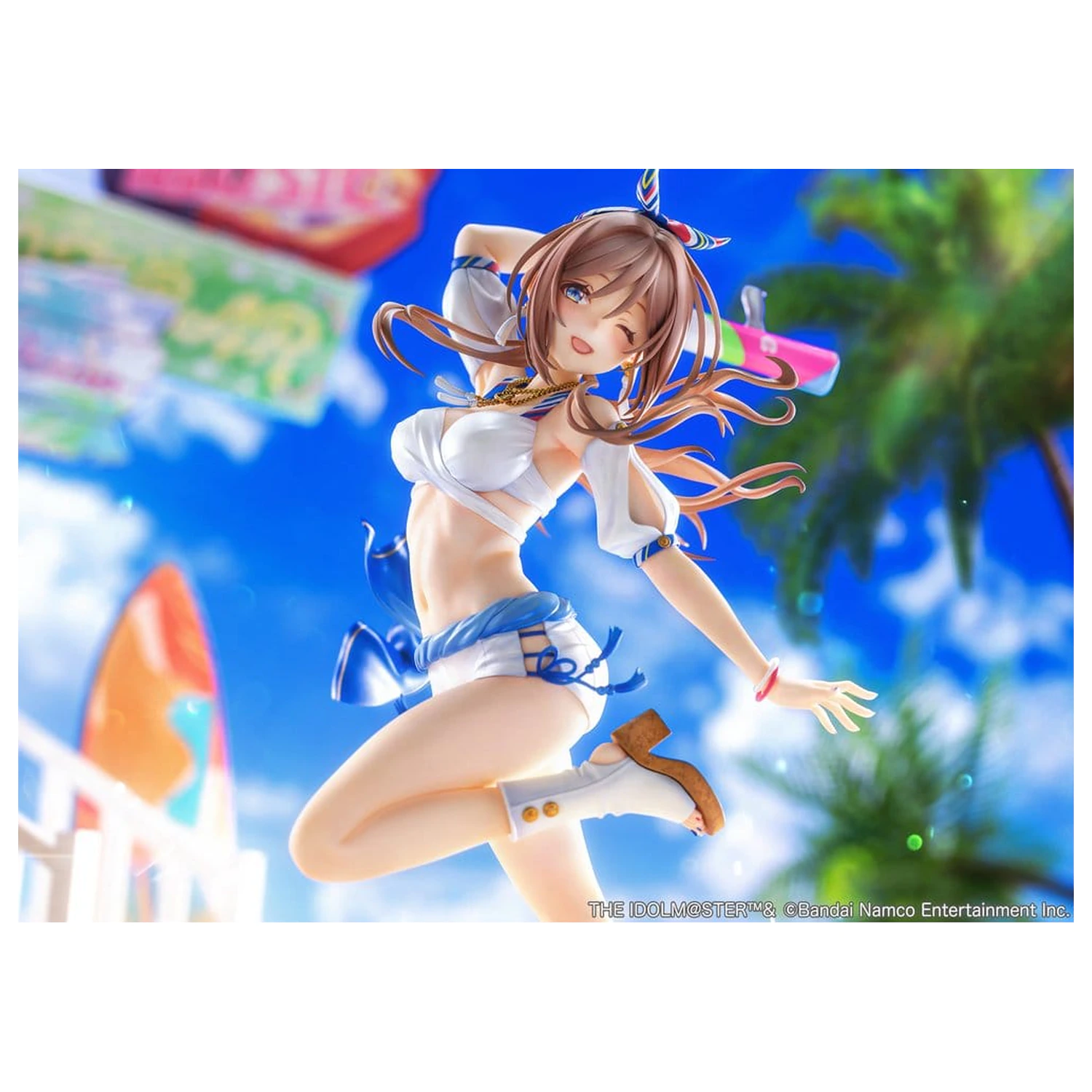 The Idolmaster Gakuen PVC figura 1/7 Himesaki Rinami Kimi to Semi Blue Ver. With Bonus 27 cm fotografija proizvoda