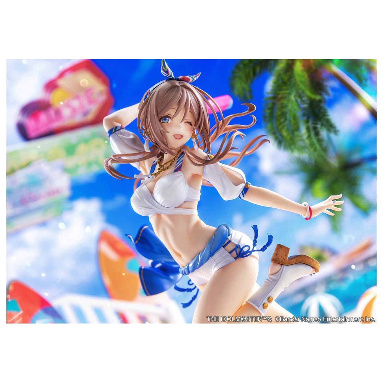 The Idolmaster Gakuen PVC figura 1/7 Himesaki Rinami Kimi to Semi Blue Ver. With Bonus 27 cm fotografija proizvoda