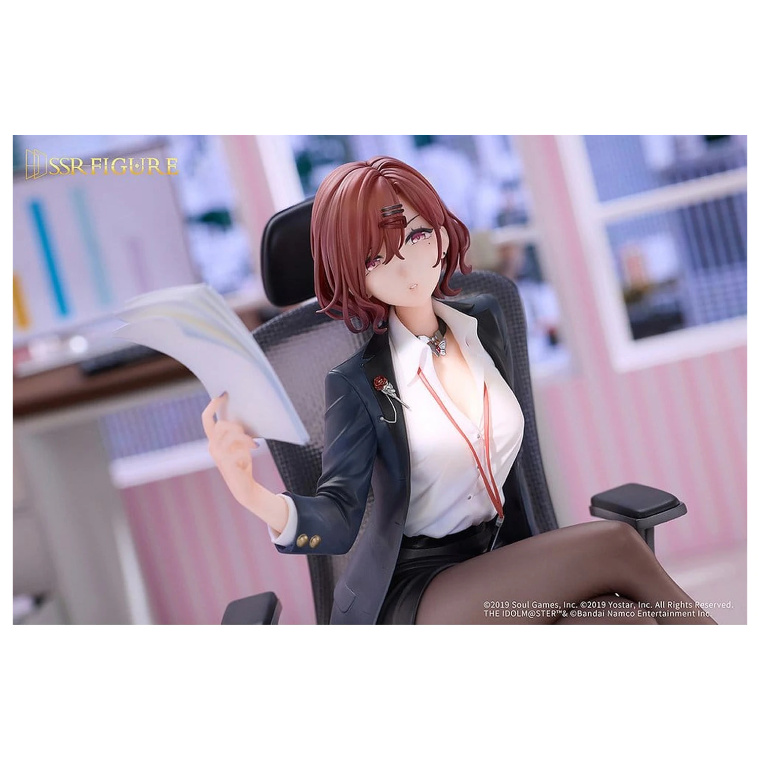 The Idolmaster Shiny Colors x Mahjong Soul PVC figura 1/7 Madoka Higuchi Effortless Work Ver. 21 cm fotografija proizvoda