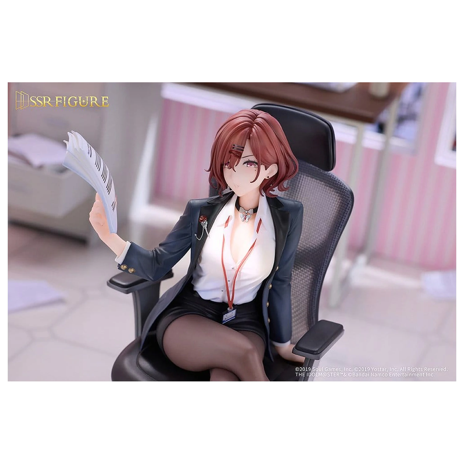 The Idolmaster Shiny Colors x Mahjong Soul PVC figura 1/7 Madoka Higuchi Effortless Work Ver. 21 cm fotografija proizvoda