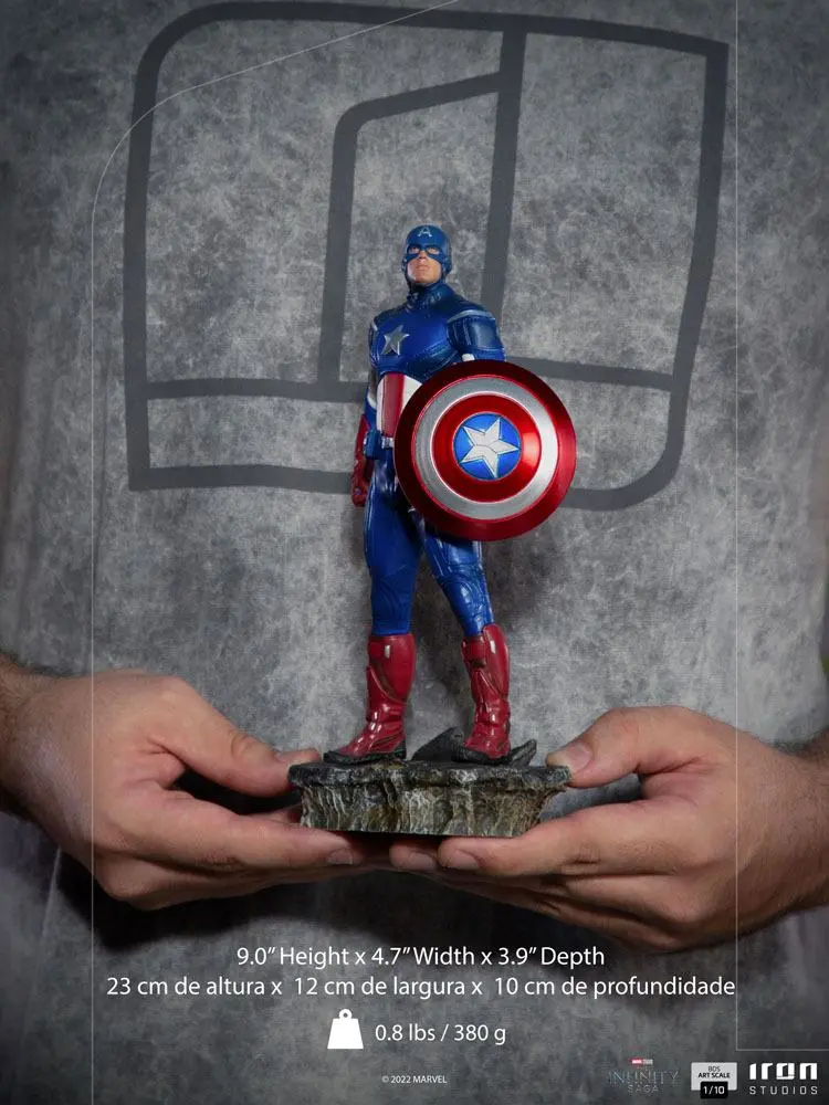 The Infinity Saga BDS Art Scale Kip 1/10 Captain America Battle of NY 23 cm fotografija proizvoda