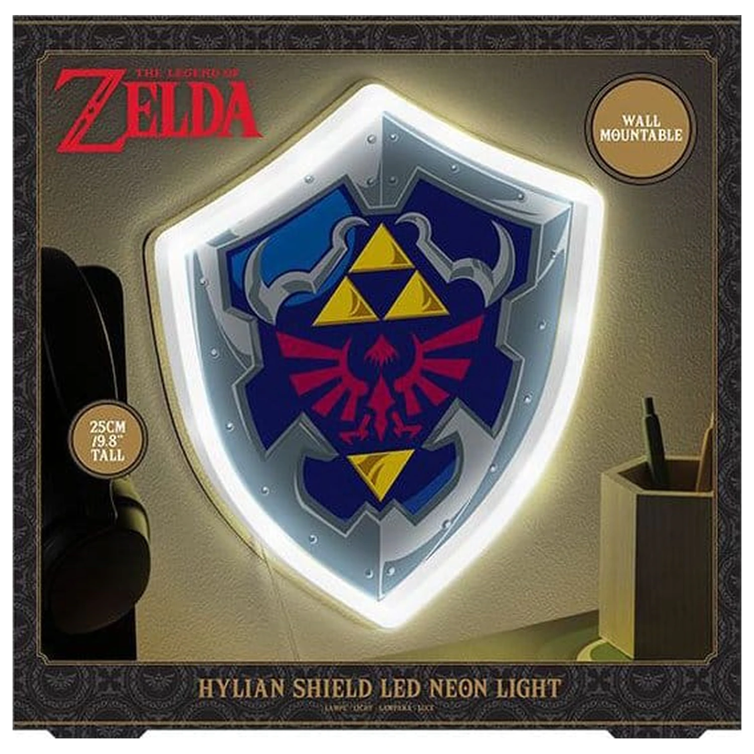 The Legend of Zelda Wall Lamp Hylian Shield zidna svjetiljka fotografija proizvoda