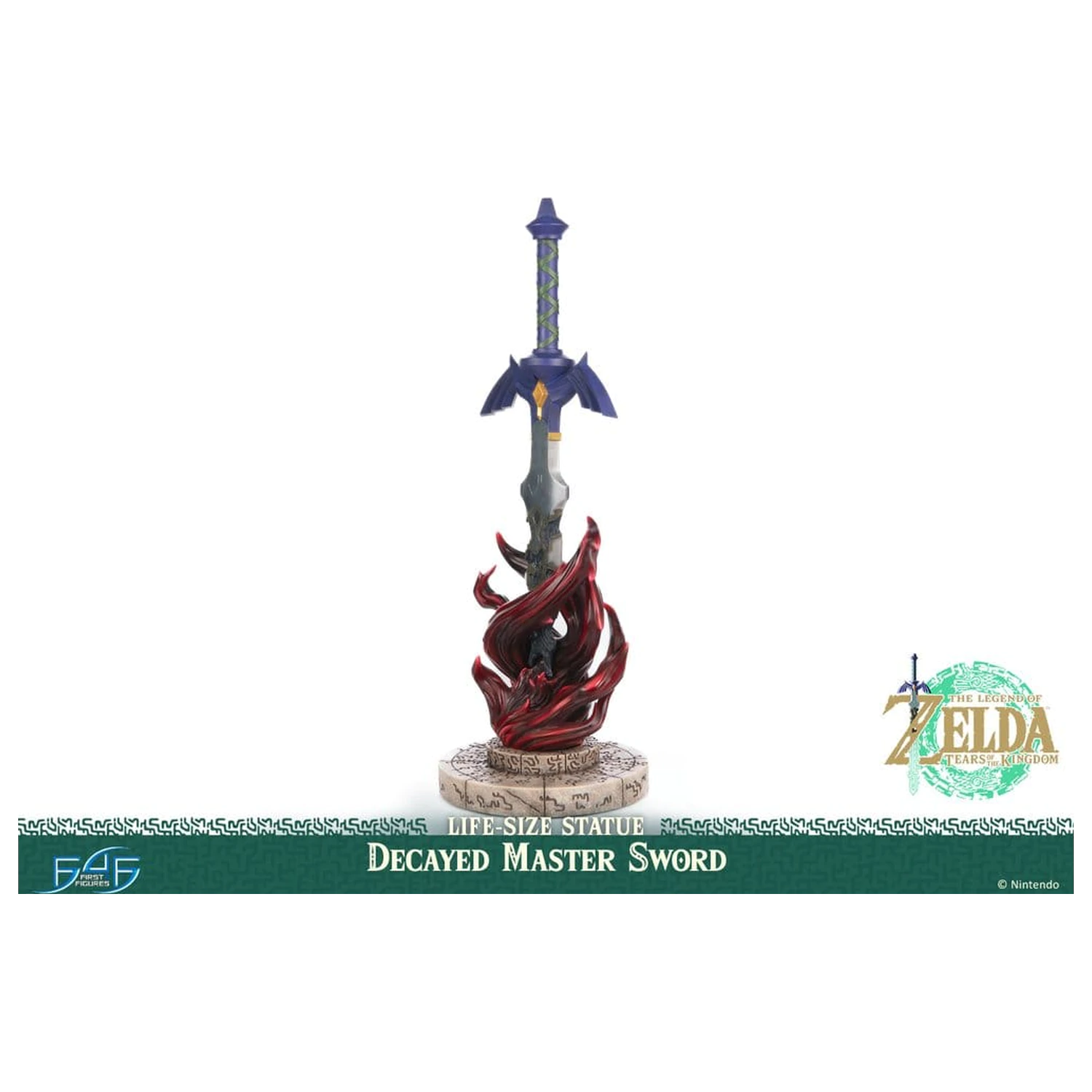 The Legend of Zelda: Tears of the Kingdom kip u prirodnoj veličini 1/1 Decayed Master Sword 71 cm fotografija proizvoda