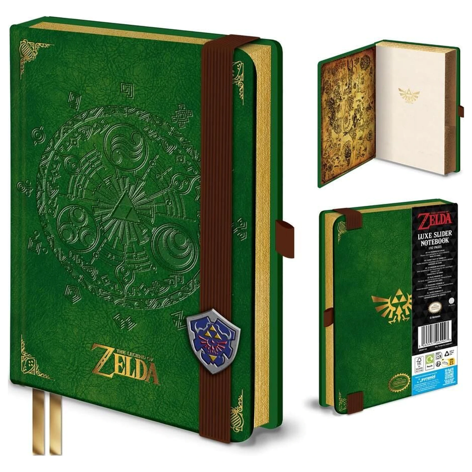 The Legend of Zelda Triforce Luxe Slider bilježnica fotografija proizvoda