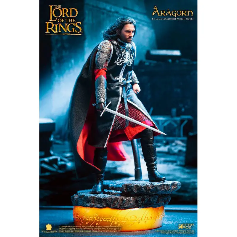 Lord of the Rings Real Master Series akcijska figura 1/8 Aragorn Deluxe verzija 23 cm fotografija proizvoda