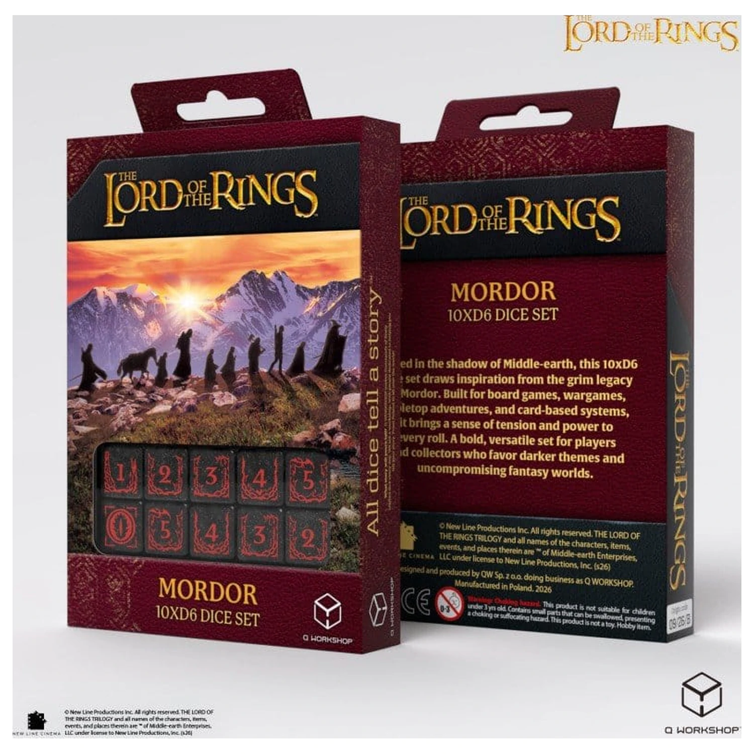 The Lord of the Rings: 10 D6 set kockica Mordor fotografija proizvoda