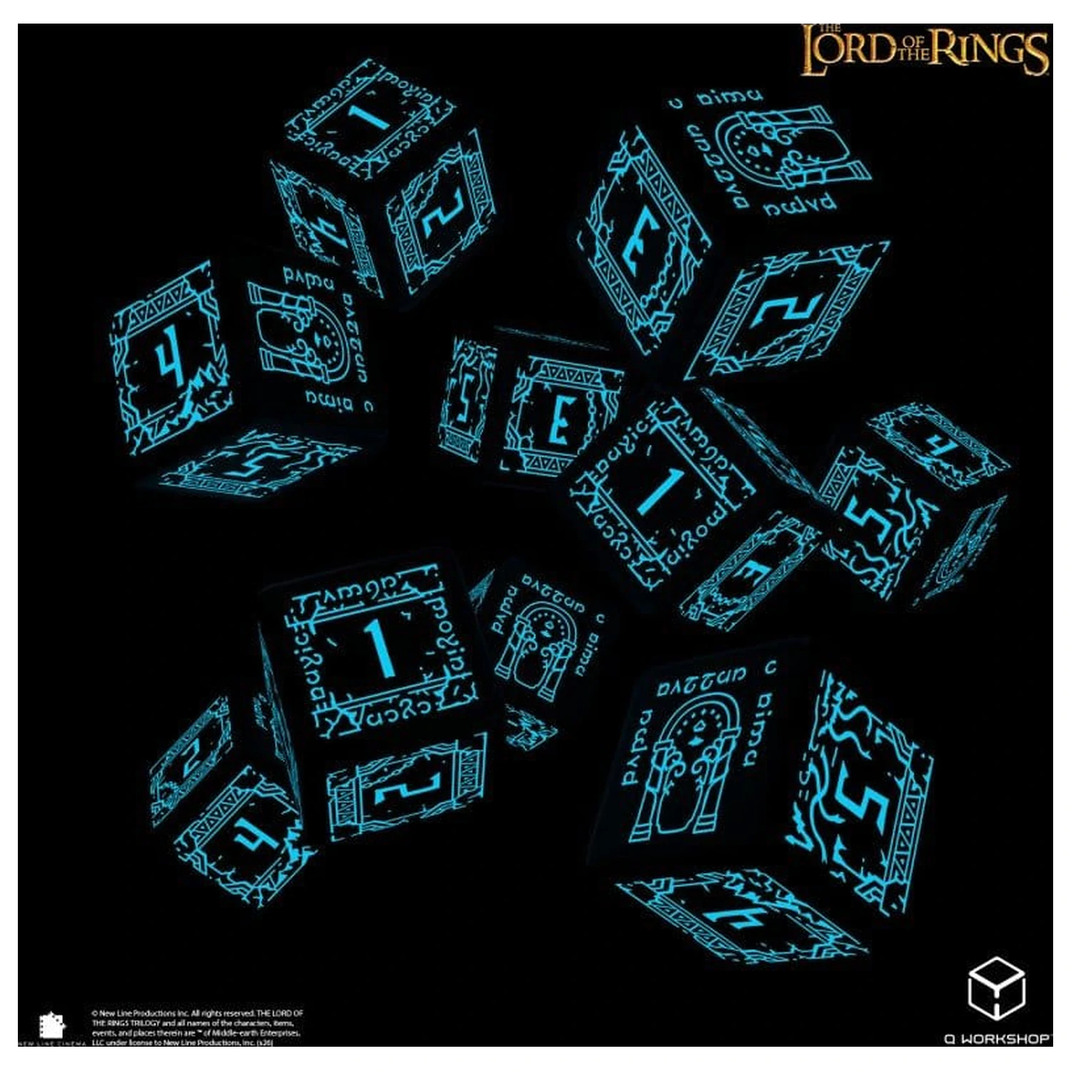 The Lord of the Rings: 10 D6 set kockica Moria (svijetle u mraku) fotografija proizvoda