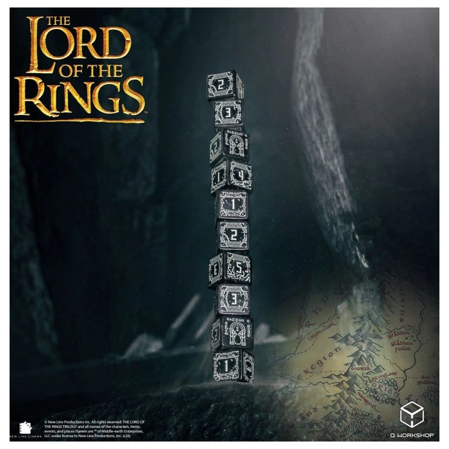 The Lord of the Rings: 10 D6 set kockica Moria (svijetle u mraku) fotografija proizvoda
