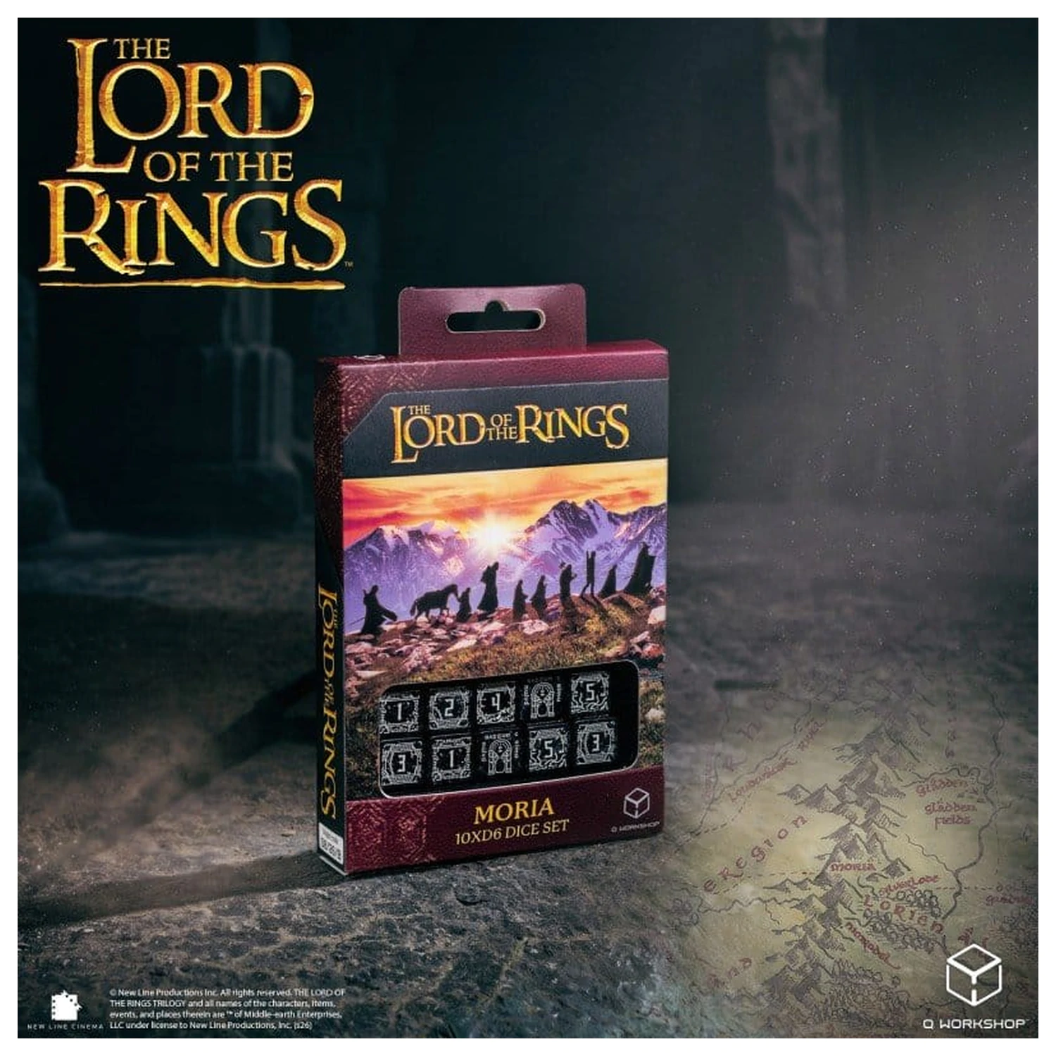 The Lord of the Rings: 10 D6 set kockica Moria (svijetle u mraku) fotografija proizvoda