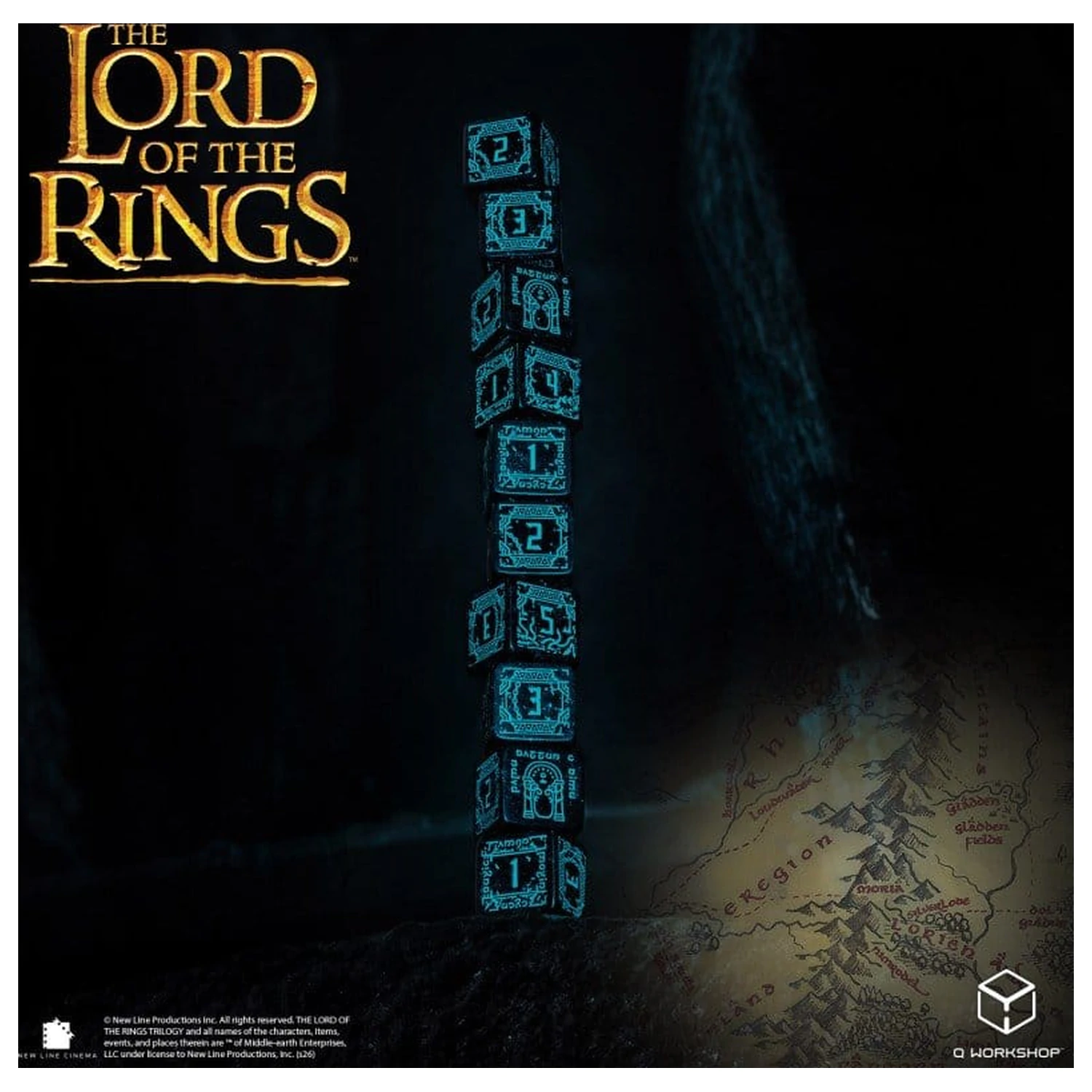 The Lord of the Rings: 10 D6 set kockica Moria (svijetle u mraku) fotografija proizvoda