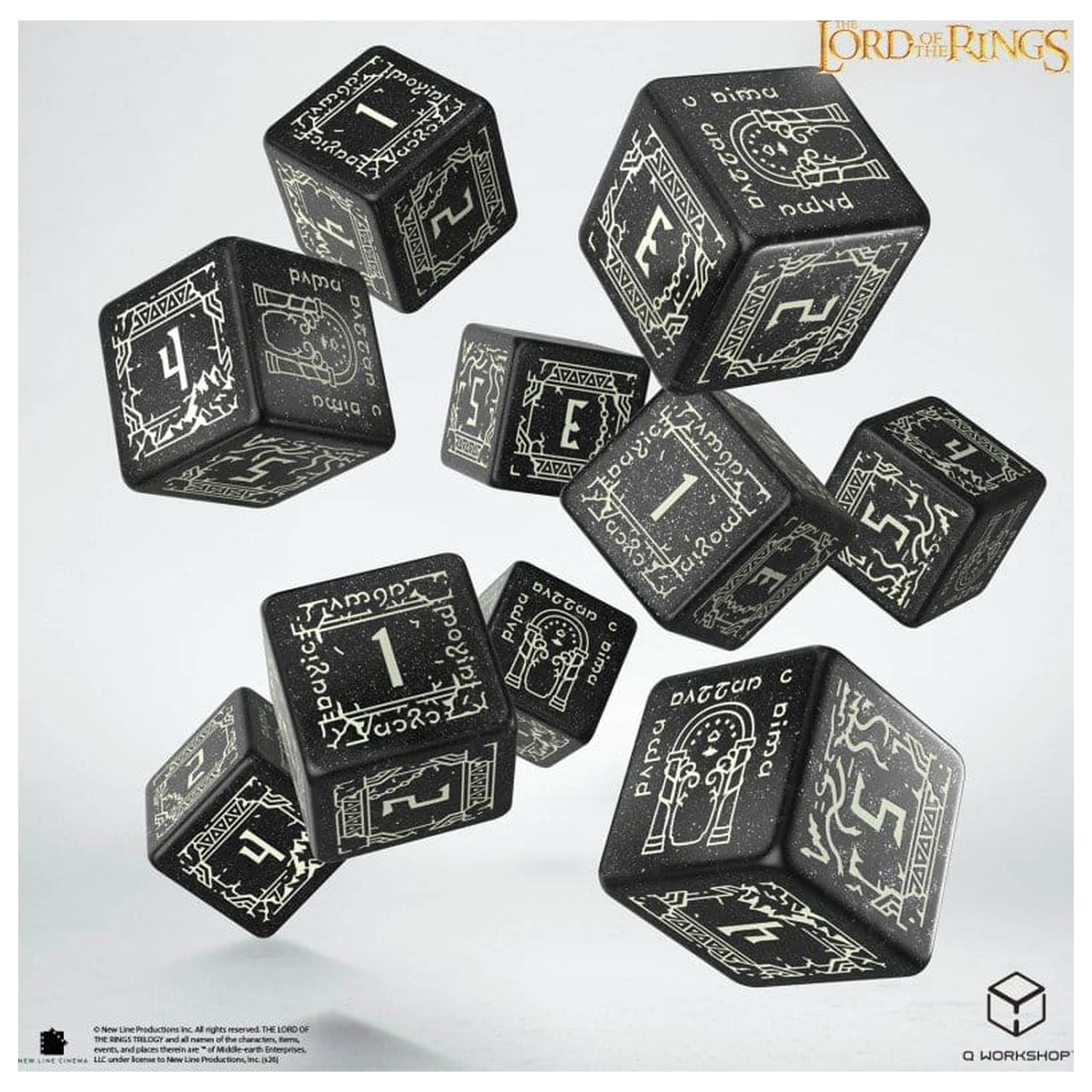 The Lord of the Rings: 10 D6 set kockica Moria (svijetle u mraku) fotografija proizvoda