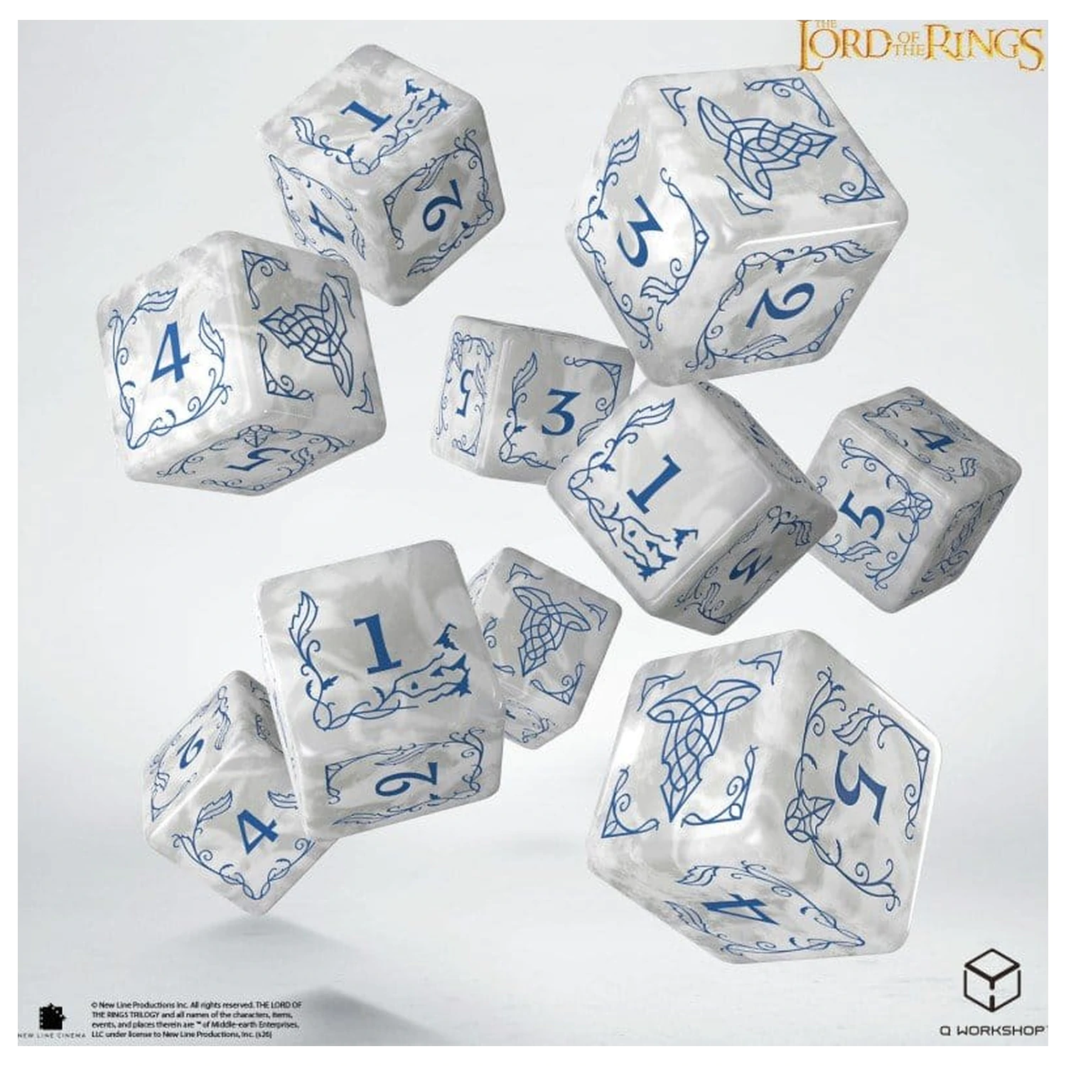 The Lord of the Rings: Set od 10 D6 kockica Rivendell (Stone) fotografija proizvoda