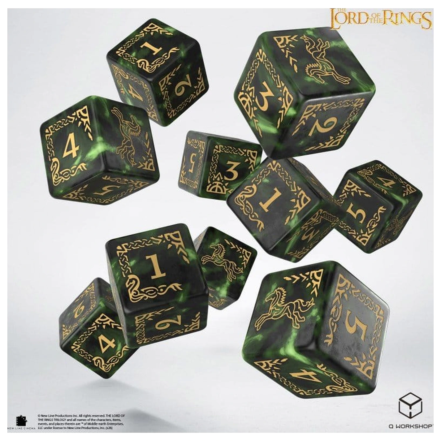The Lord of the Rings: Set od 10 D6 Kockica Rohan fotografija proizvoda