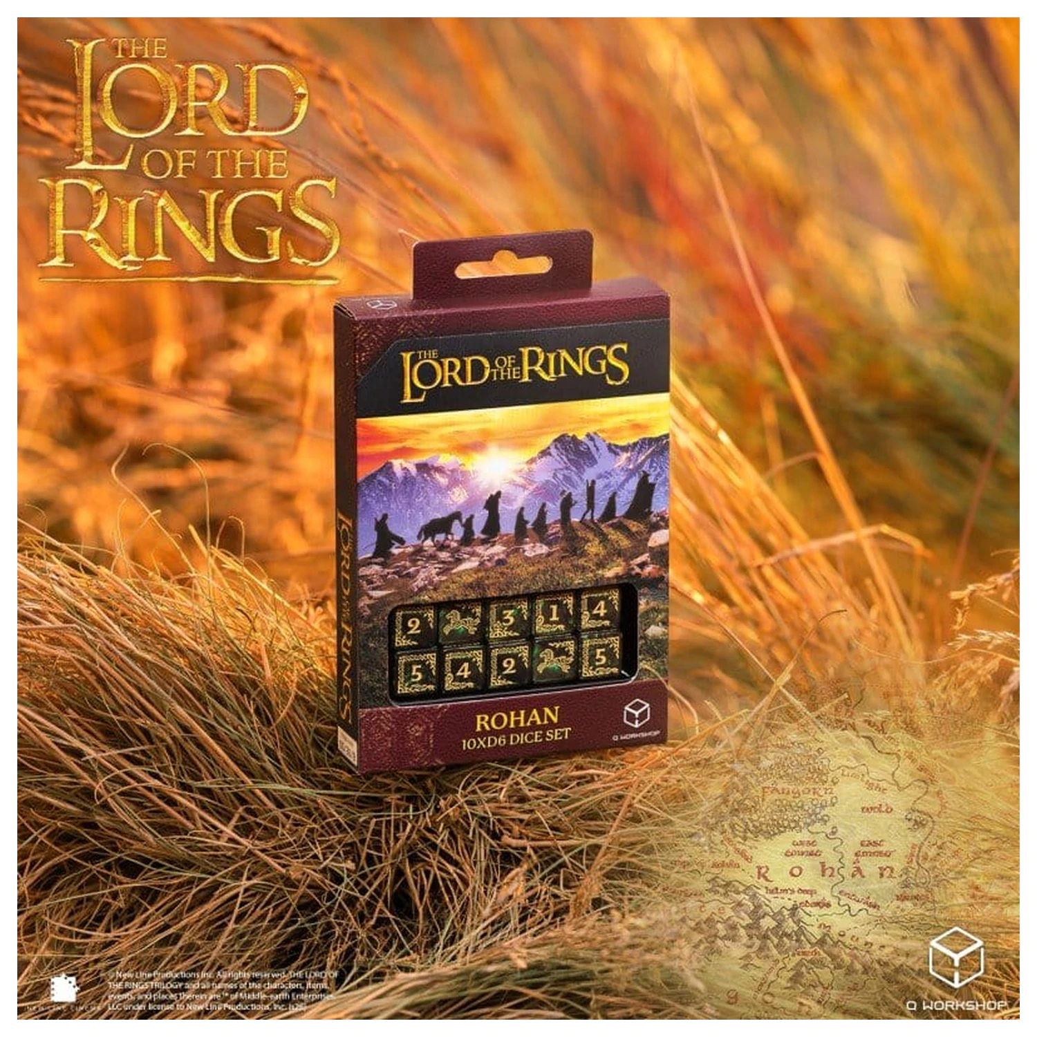 The Lord of the Rings: Set od 10 D6 Kockica Rohan fotografija proizvoda