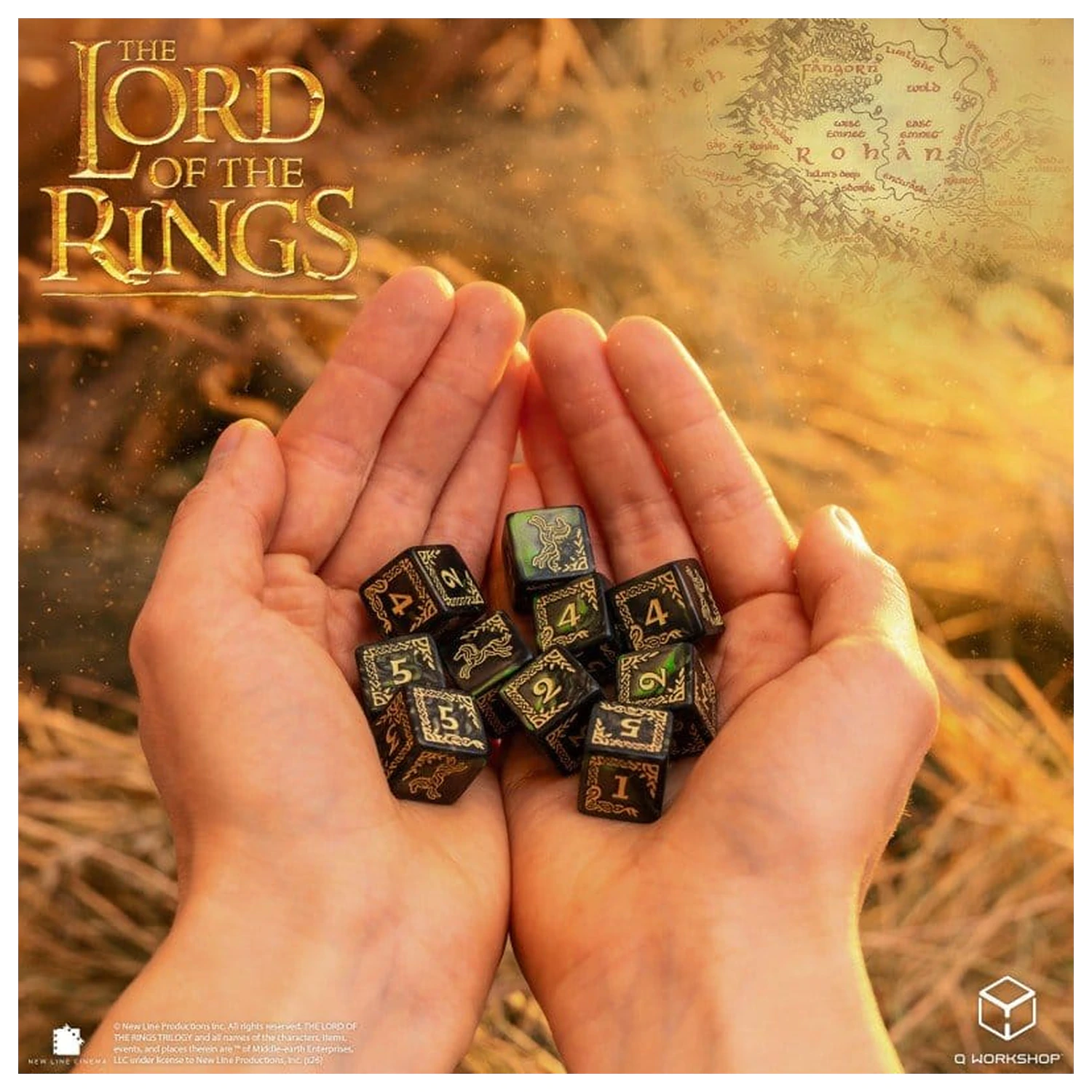 The Lord of the Rings: Set od 10 D6 Kockica Rohan fotografija proizvoda